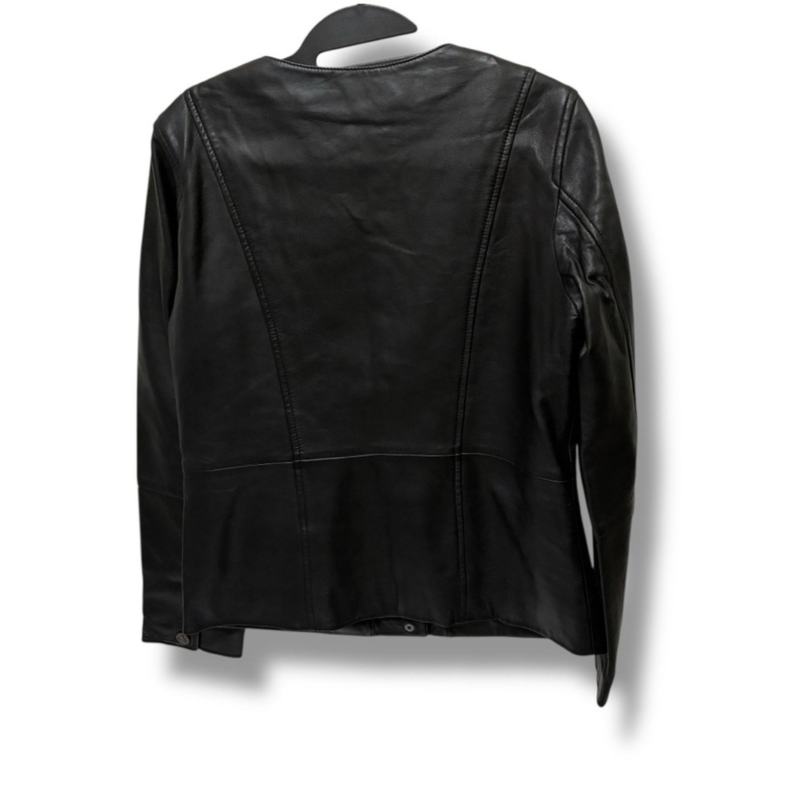 Isaac Mizrahi Isaac Mizrahi Live! snap closure 100% leather jacket size 4 Size S / US 4 / IT 40 - 5 Thumbnail