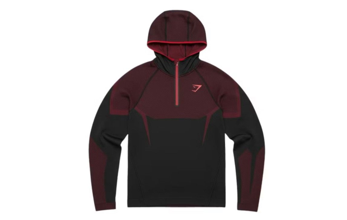 Gymshark GymShark Onyx 5.0 Seamless Hoodie Red Size Large Size US L / EU 52-54 / 3 - 4 Thumbnail