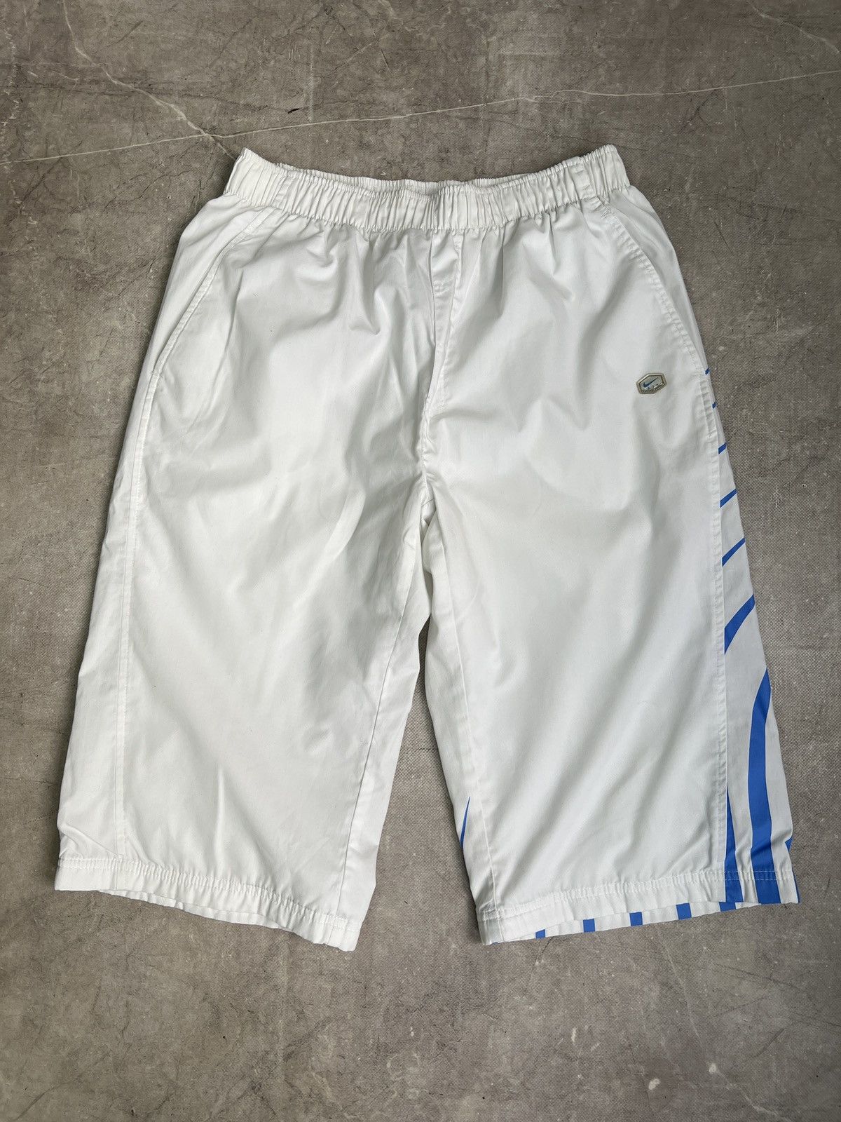 Nike Nike nylon wide leg TN streetwear drill shorts y2k Size US 34 / EU 50 - 1 Thumbnail