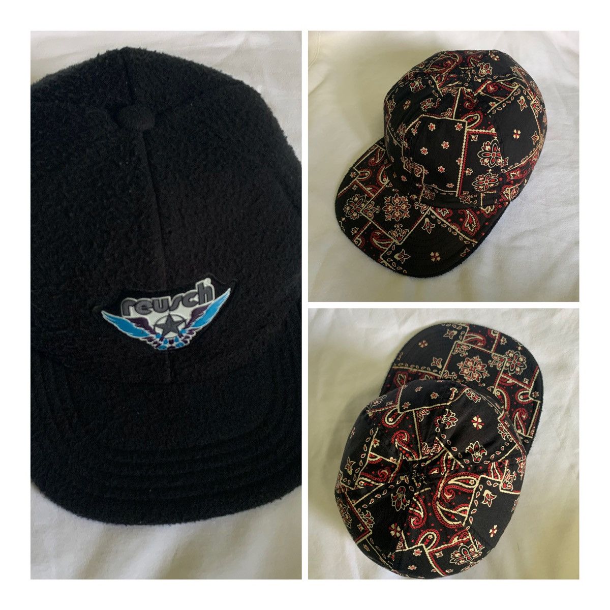 Vintage Vintage 90s REUSCH Bandana / fleece (REVERSIBLE) Size ONE SIZE - 1 Thumbnail