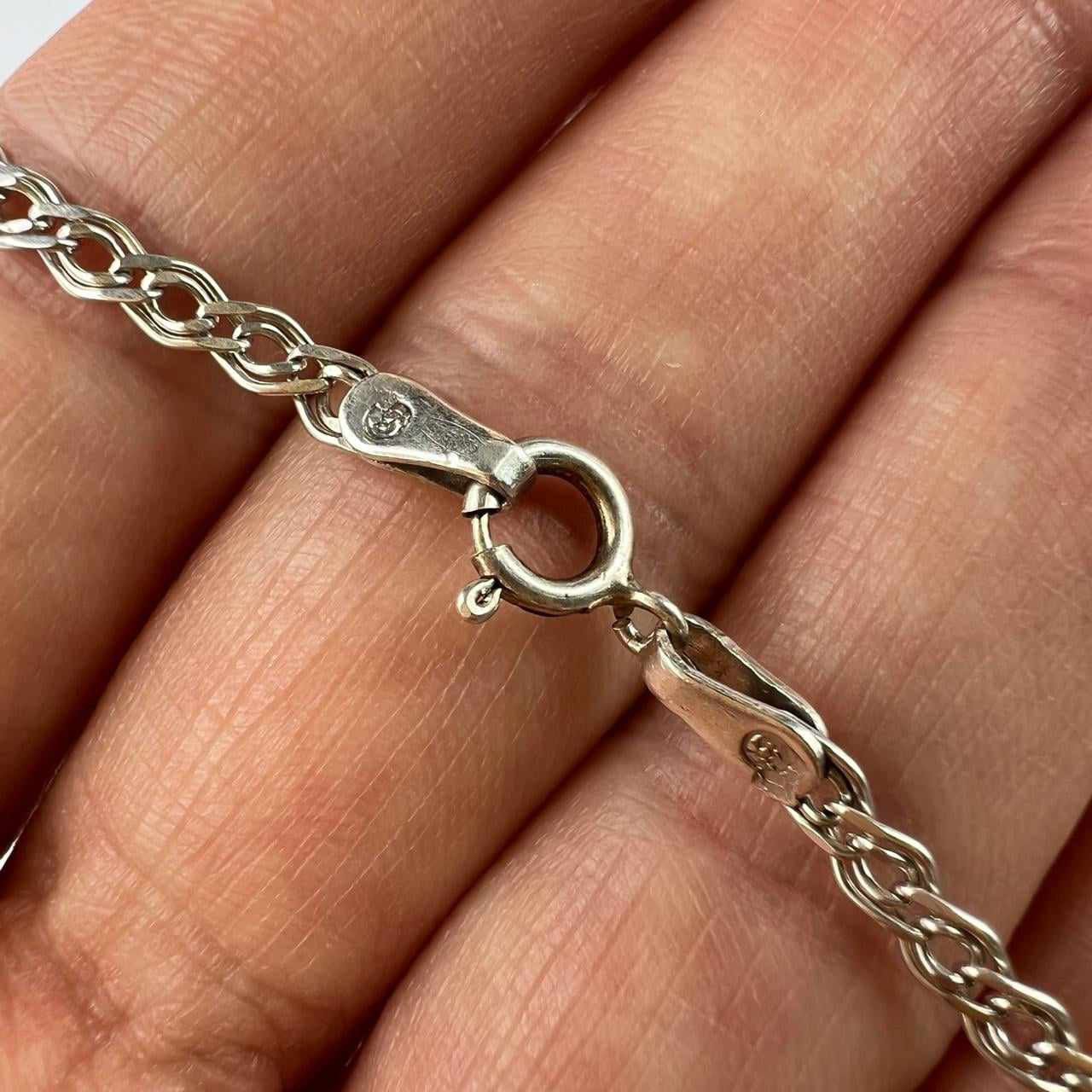 Sterling Silver Vintage Sterling Silver 925 Chain Necklace Signed 5gr Size ONE SIZE - 2 Thumbnail