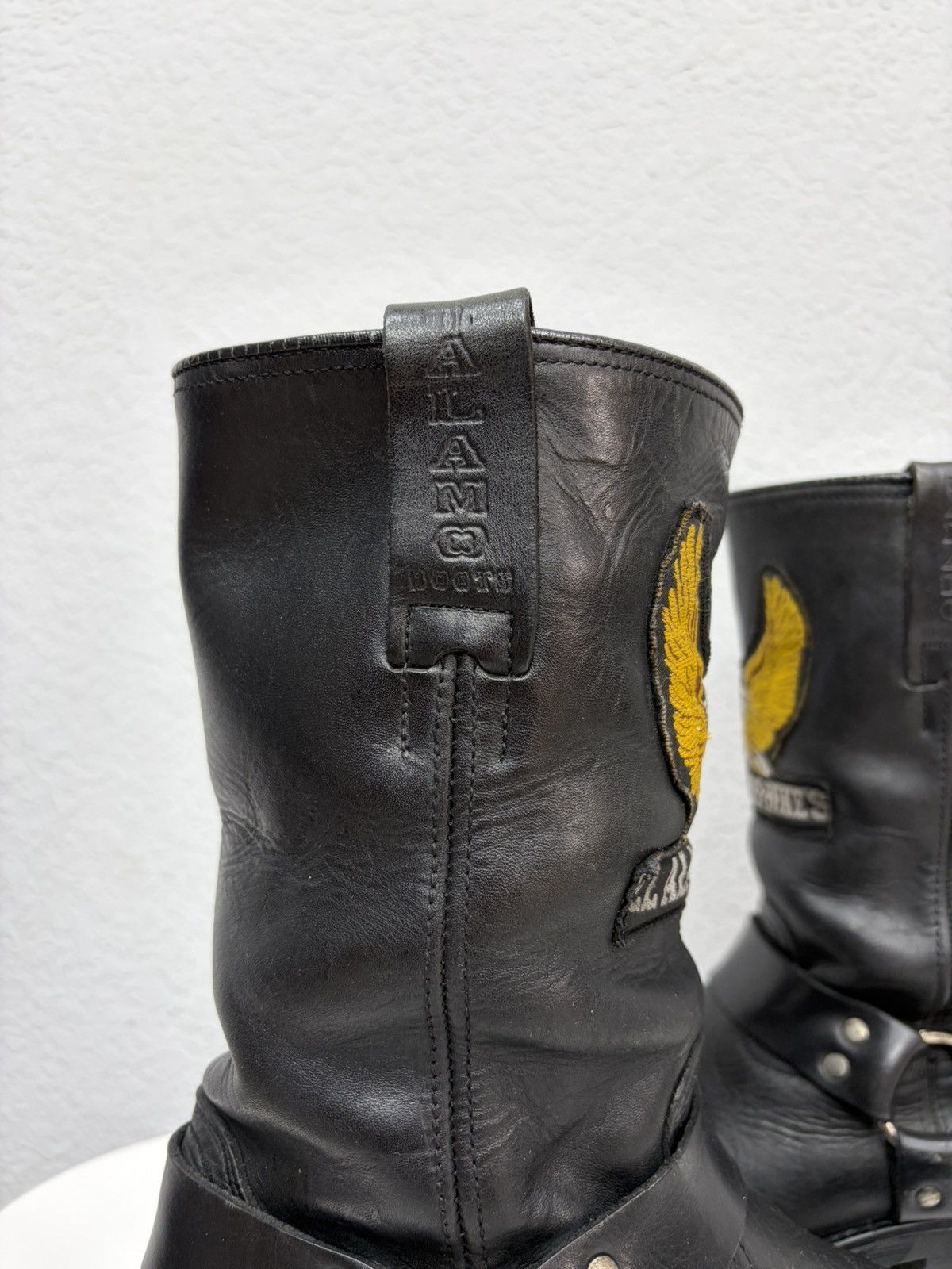 If Six Was Nine Vintage Harley Davidson Guidi Style High Leather Biker Boots Size US 8 / EU 41 - 9 Thumbnail