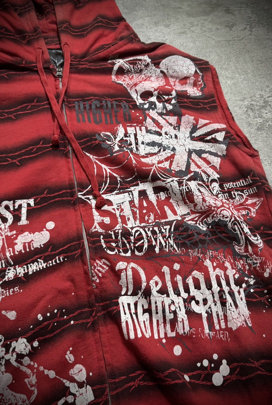 Hysteric Glamour Y2k Skull Ifsixwasnine poem vest hooded Size US L / EU 52-54 / 3 - 3 Thumbnail