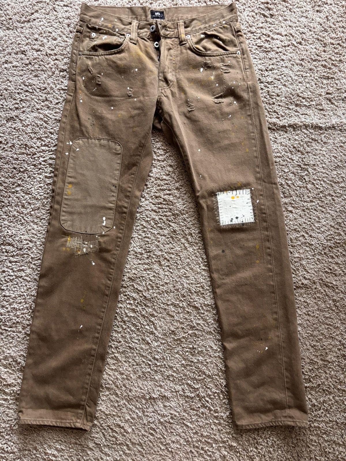 Japanese Brand Edwin patchwork Japanese pants Size US 30 / EU 46 - 1 Thumbnail