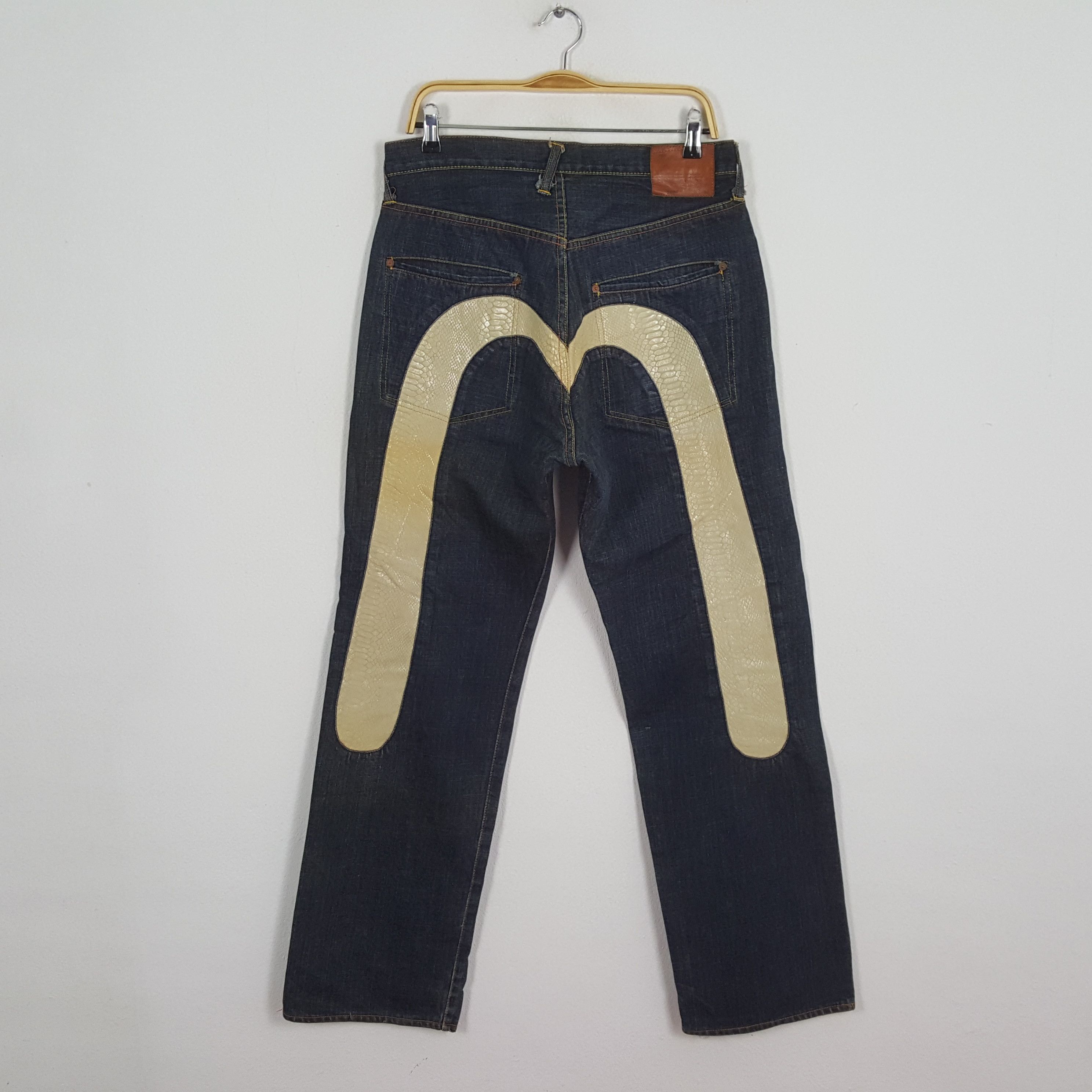 Evisu × Japanese Brand × Vintage Vintage EVISU Japanese Brand Daicock Rare Design Jeans Size US 31 - 1 Thumbnail