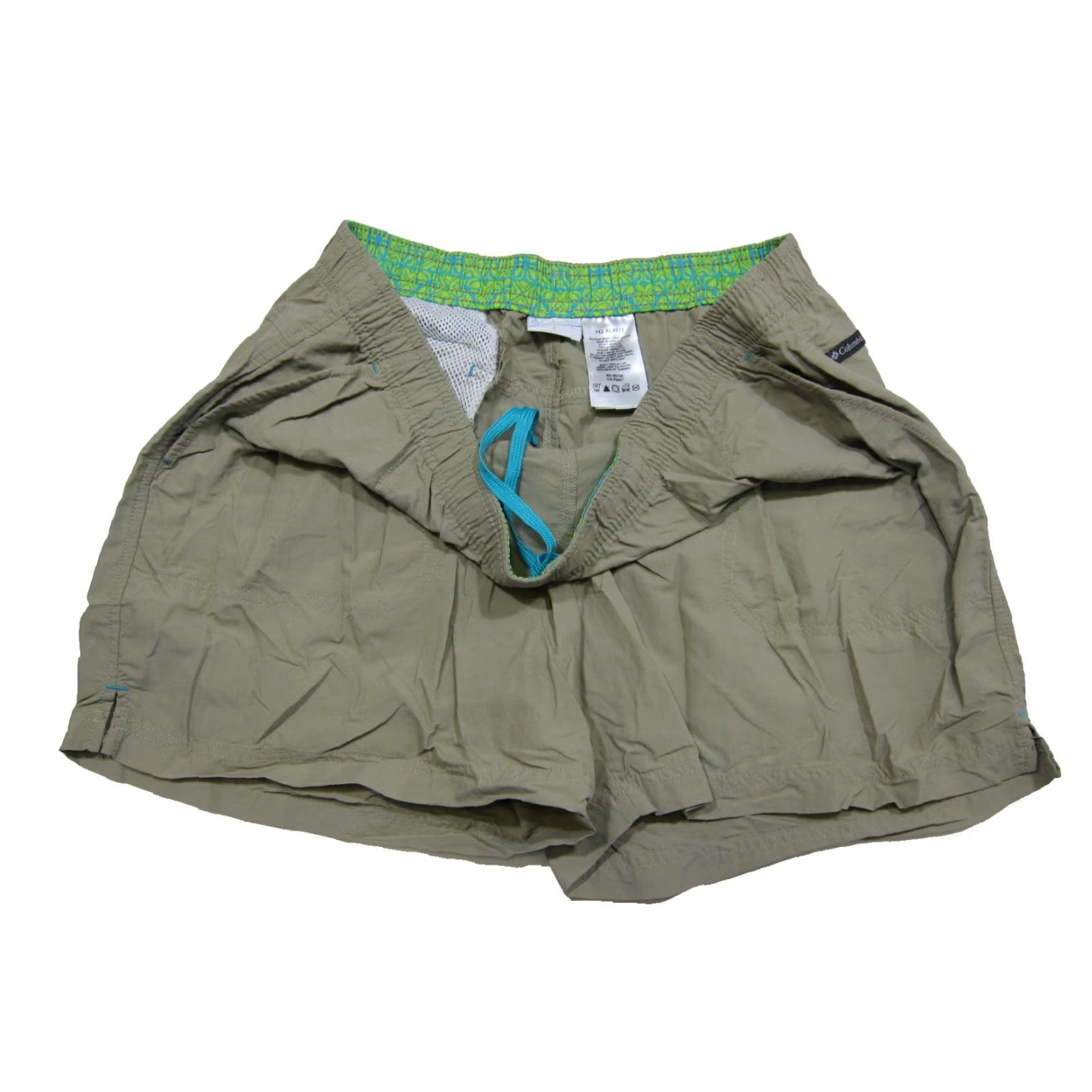 Vintage Columbia Swim Shorts 100% Nylon Brown Beige Men Large Beach Hike Pocket Elastic Waist 3 Pockets Size US 33 - 5 Thumbnail