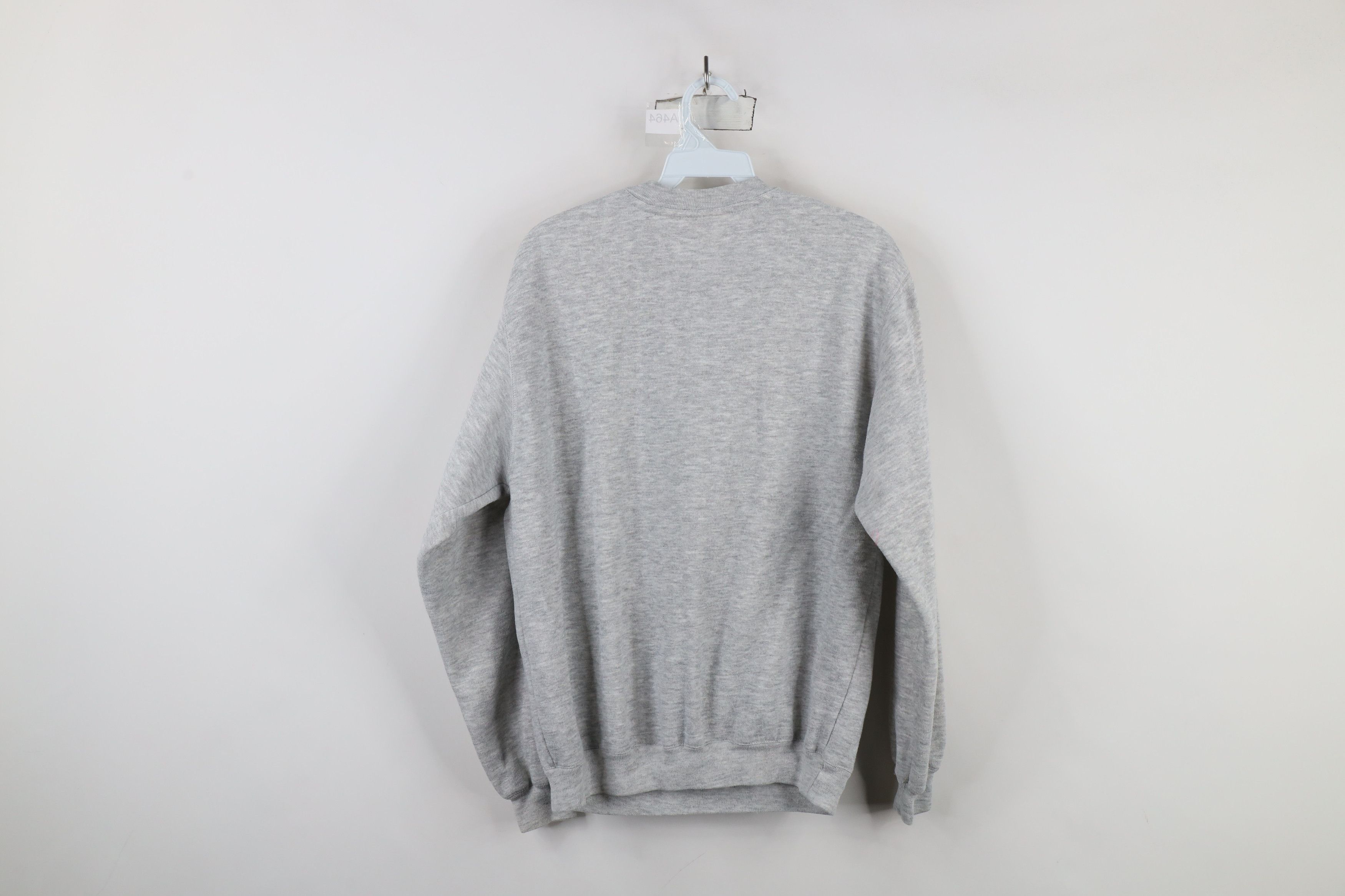Vintage Vintage 90s Streetwear Henley Sweatshirt Heather Gray Size US M / EU 48-50 / 2 - 8 Thumbnail