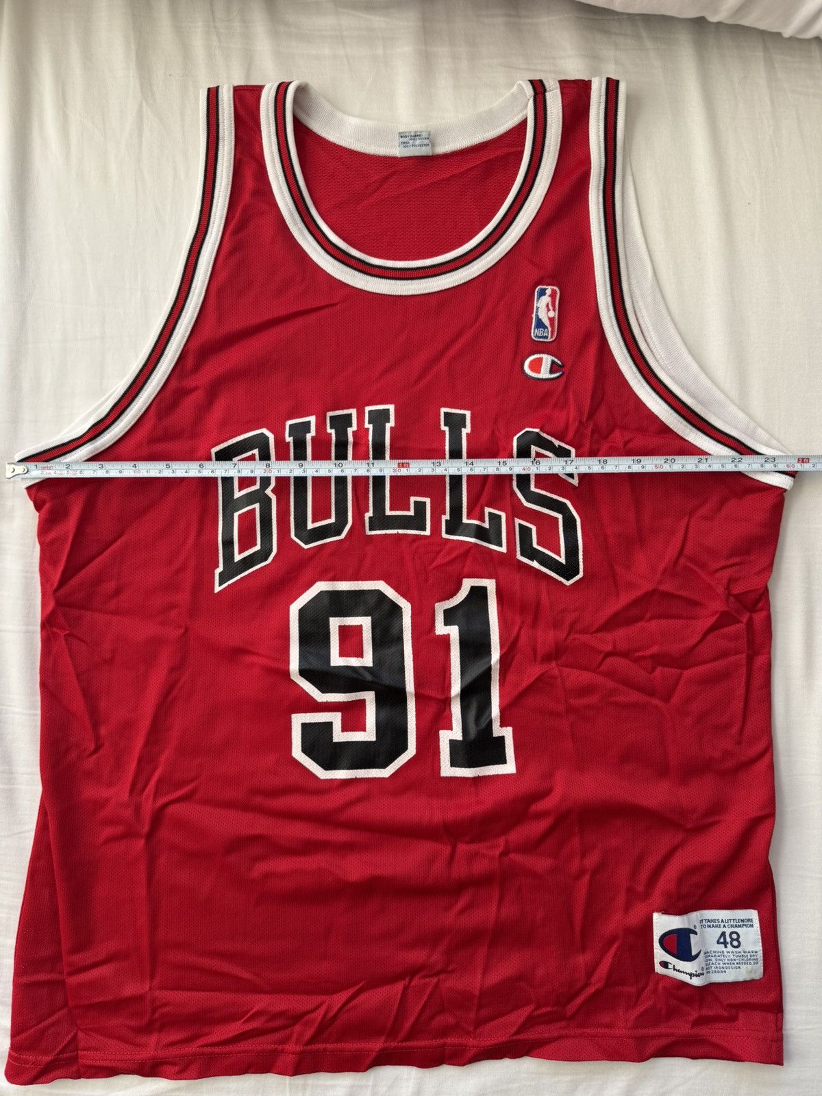 Champion Vntg 90’s Chicago Bulls Dennis Rodman Champion Jersey Sz 48 Size US M / EU 48-50 / 2 - 8 Thumbnail