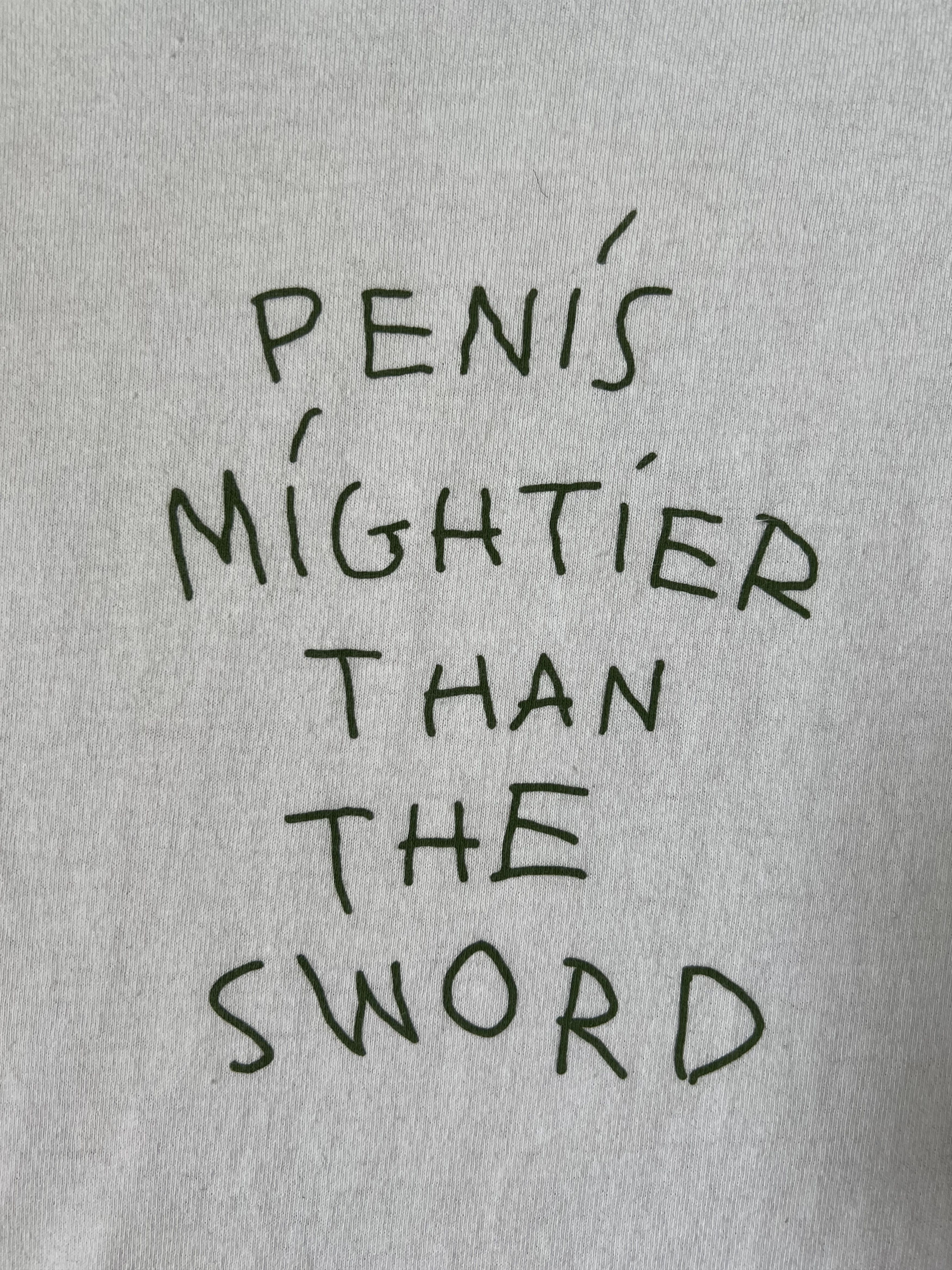 Golf Wang 💚 Golf Wang Pen Is Mightier Than The Sword Tee White Size US L / EU 52-54 / 3 - 3 Thumbnail