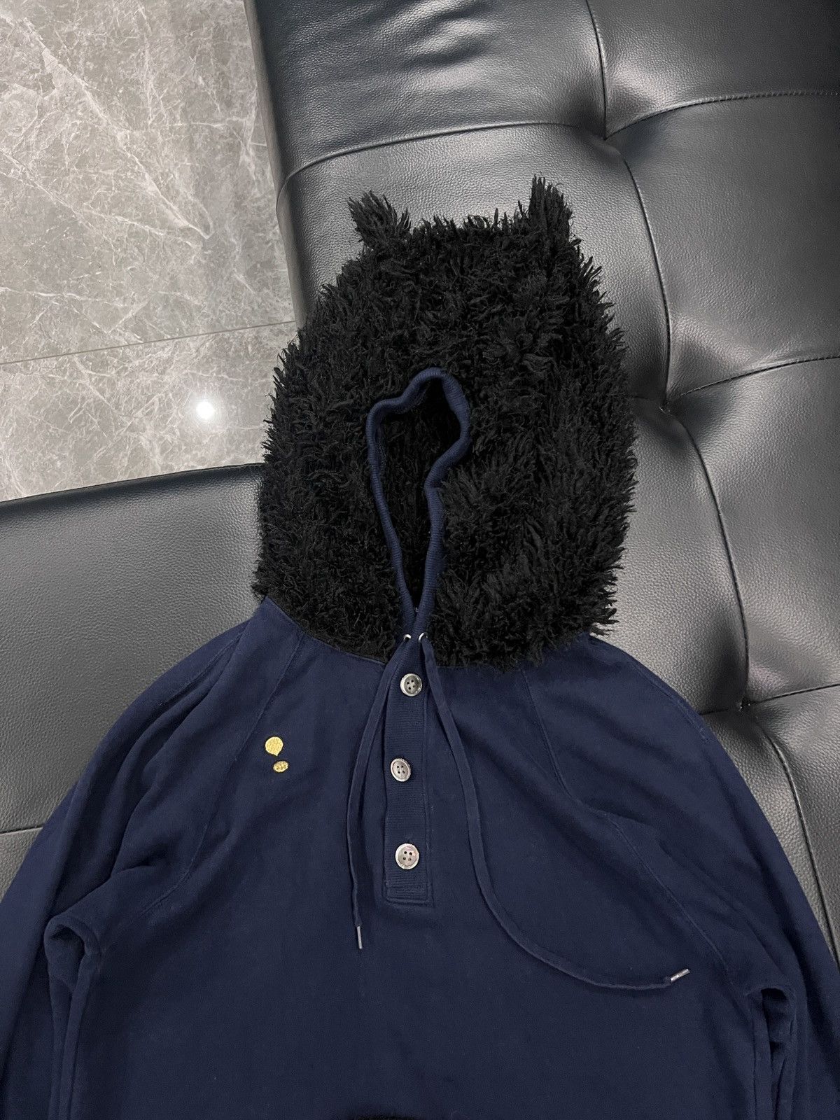 mercibeaucoup mercibeaucoup, Bear Ear Fleece Button Hoodie Size US L / EU 52-54 / 3 - 3 Thumbnail