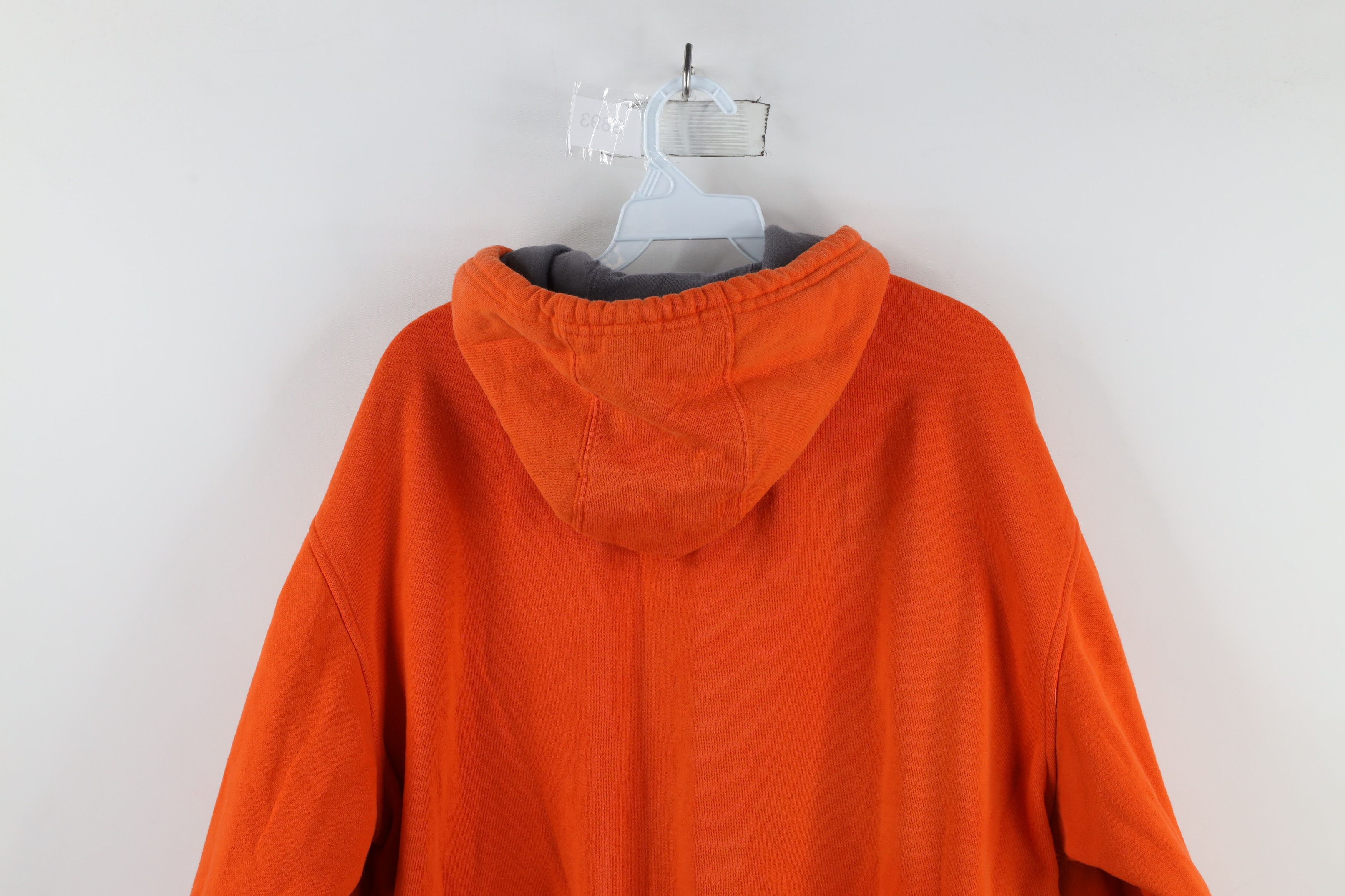 Nike × Vintage Vintage Nike Baseball Scott Center Swoosh Hoodie Orange Size US M / EU 48-50 / 2 - 14 Thumbnail