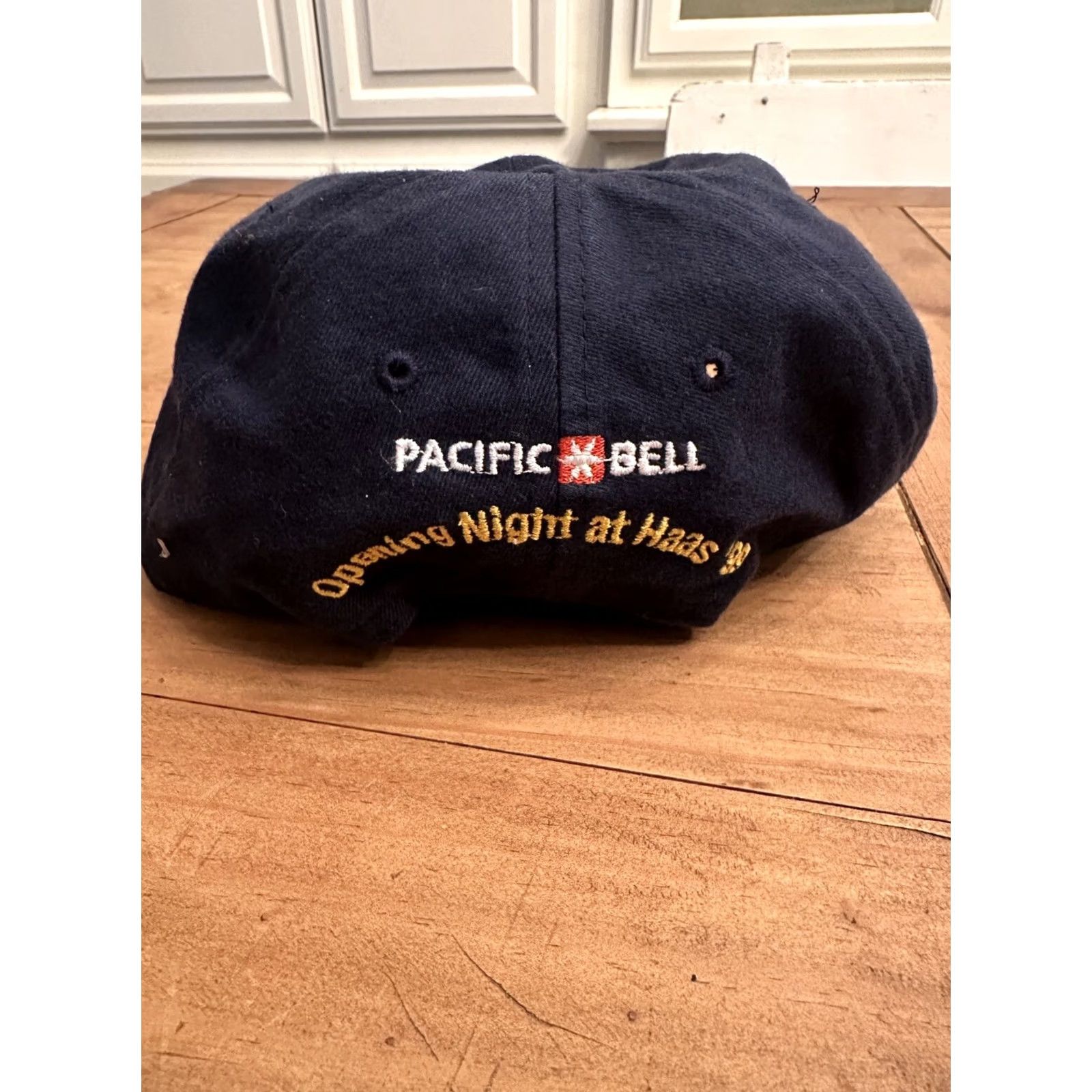 Bell VINTAGE Cal Golden Bears Pacific Bell Opening Night 1999 Ball Cap Hat Adj Men’s Navy Blue Baseball Cap Adjustable Strapback Men’s Size ONE SIZE - 3 Thumbnail