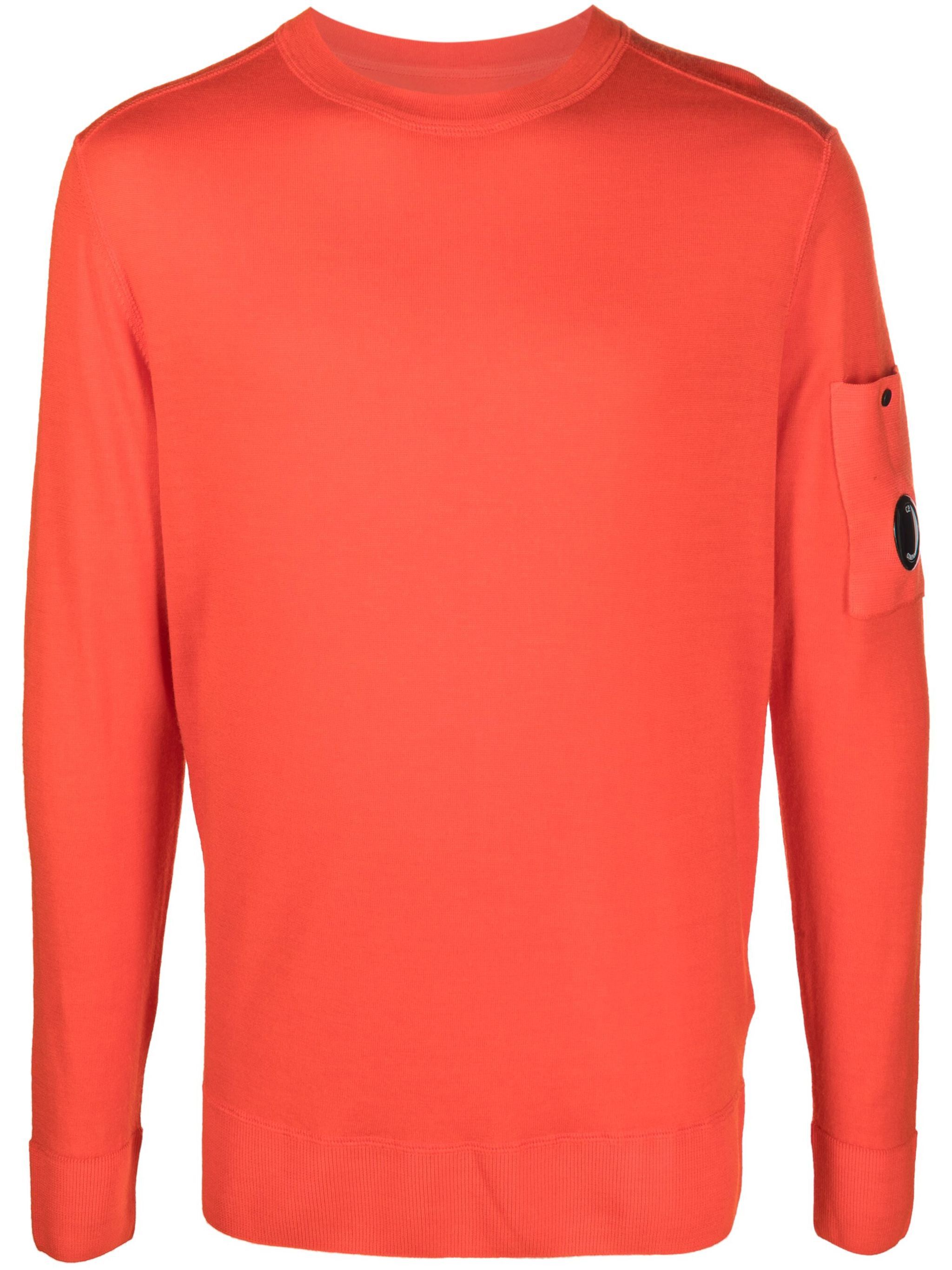 C.P. Company o1y1224 Crewneck Sweater in Orange Size US M / EU 48-50 / 2 - 1 Thumbnail