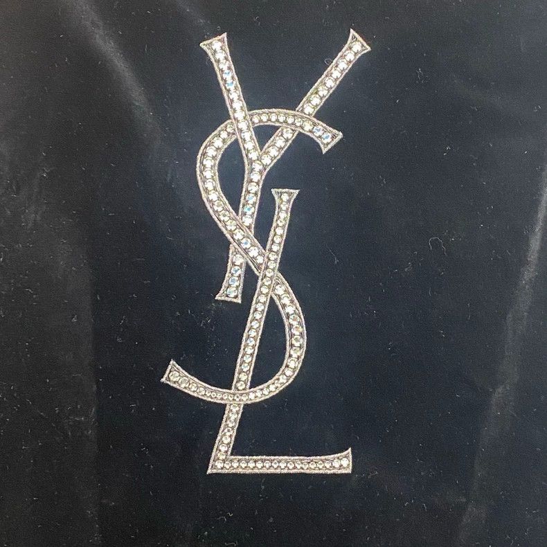 Saint Laurent Paris Saint Laurent Paris size os Velvet rhinestone logo coat 25 Size US M / EU 48-50 / 2 - 5 Thumbnail