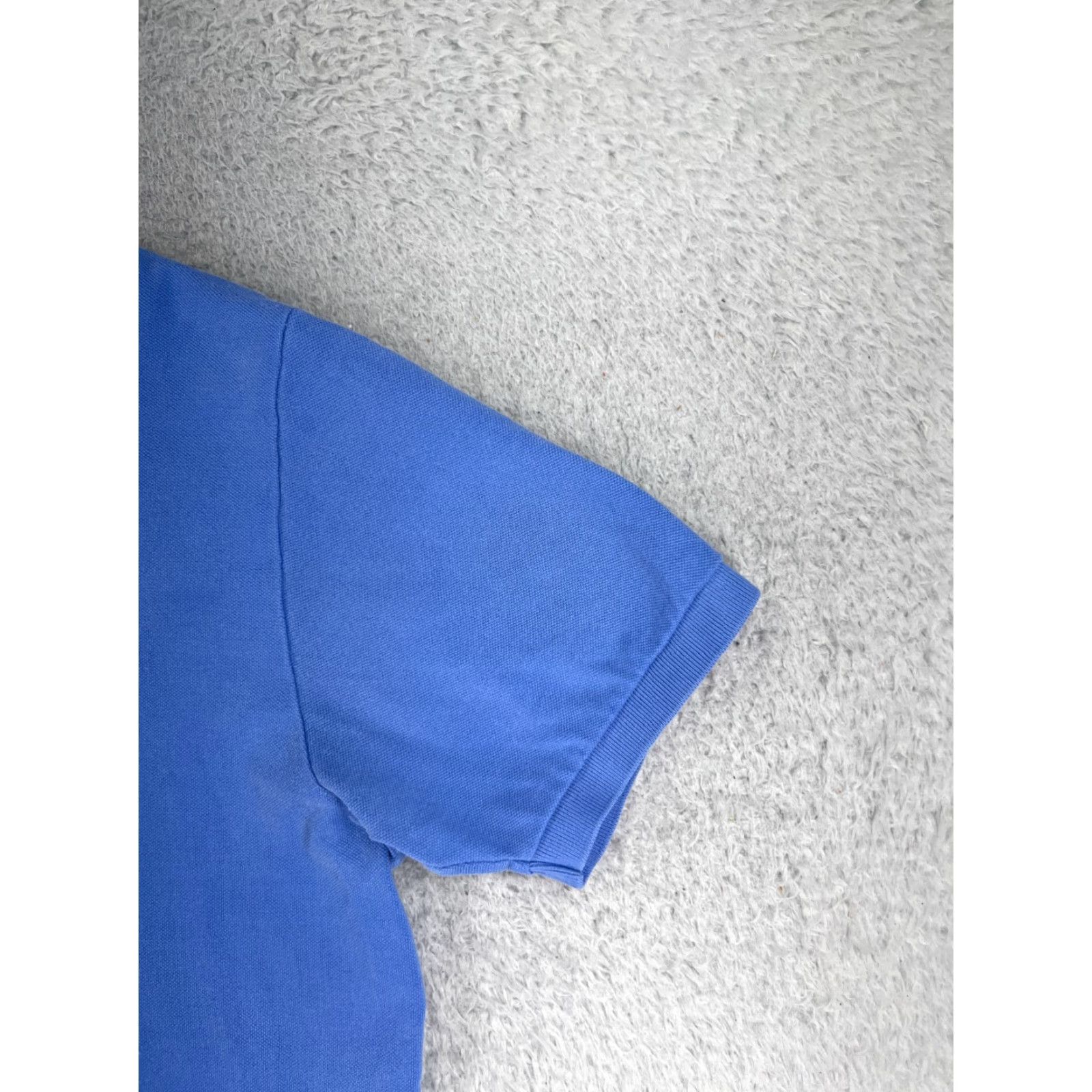 Ralph Lauren VINTAGE Ralph Lauren Polo Shirt Mens XL Blue 100% Cotton Short Sleeve Polo Shirt USA Logo Embroidered Check Size US XL / EU 56 / 4 - 2 Thumbnail
