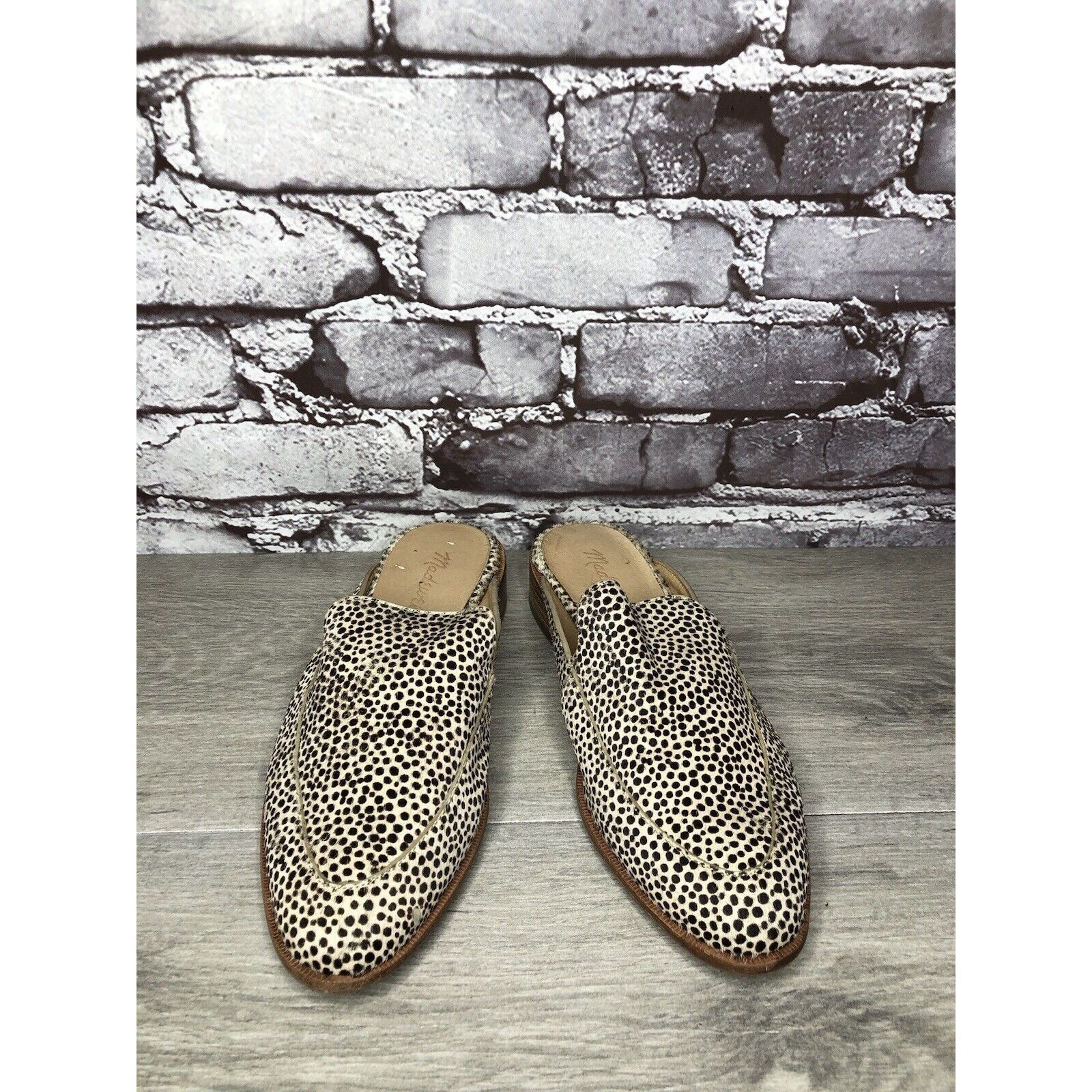 Madewell Madewell Remi Leopard Spots Calf Hair Leather Flats Mules Wo Size US 6 / IT 36 - 11 Thumbnail