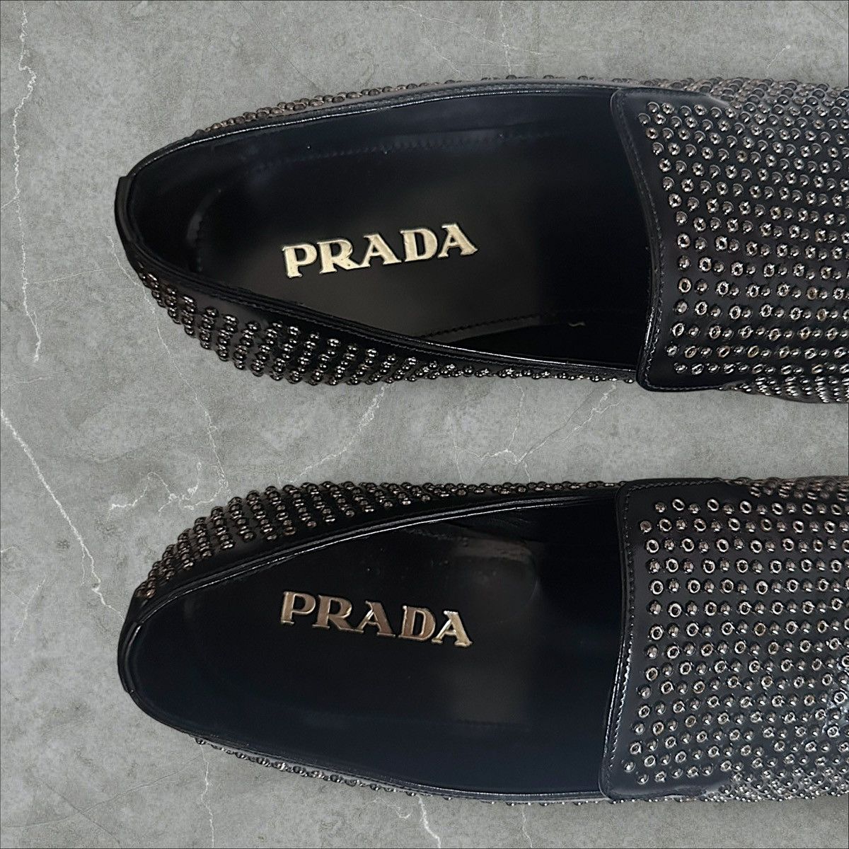 Prada Prada Studded Slip On Dress Shoes Size US 9 / EU 42 - 3 Thumbnail