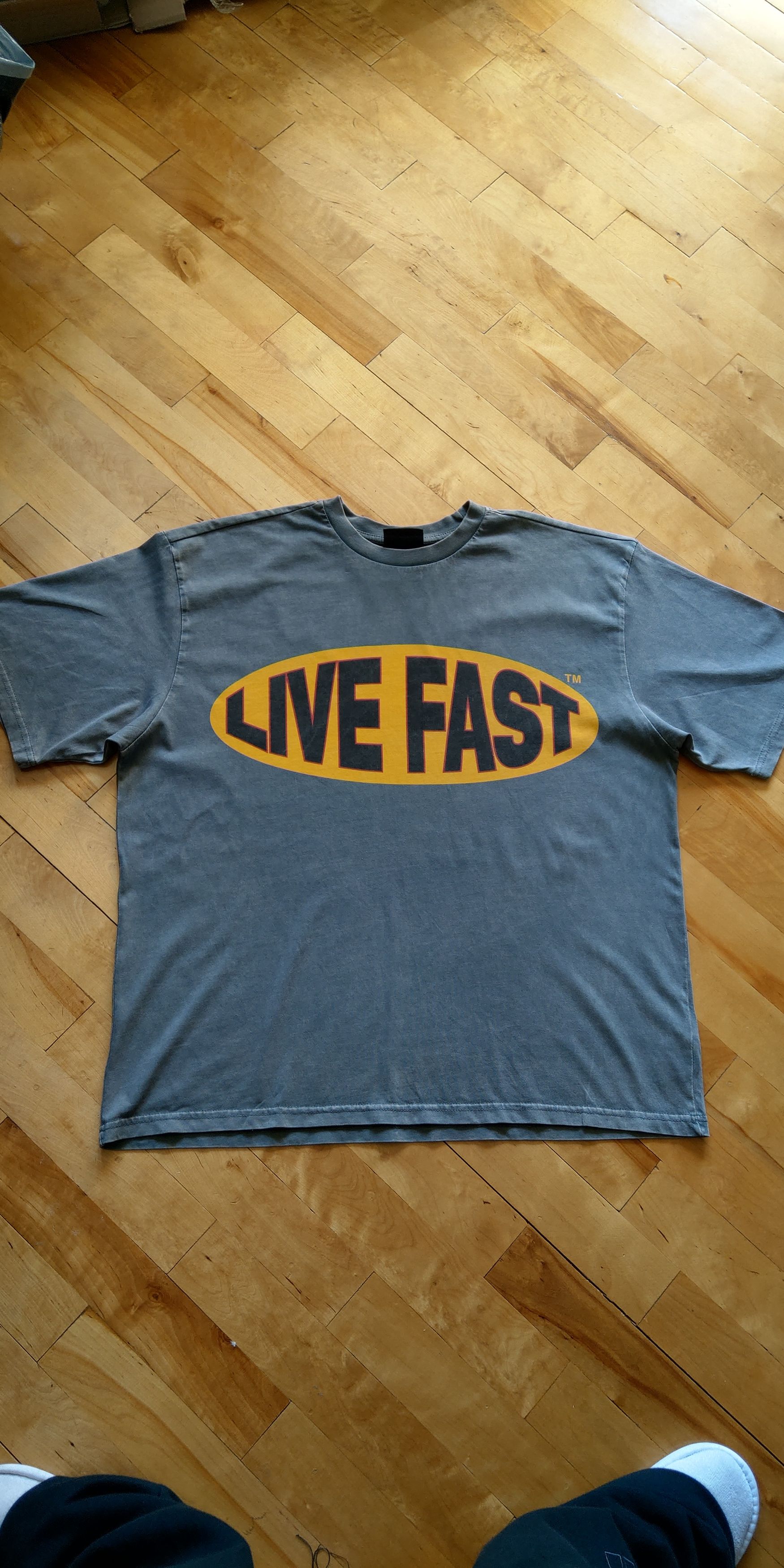 LFDY LFDY Live Fast Shirt Die Young Gray Oversize y2k goth opium Size US XL / EU 56 / 4 - 1 Thumbnail