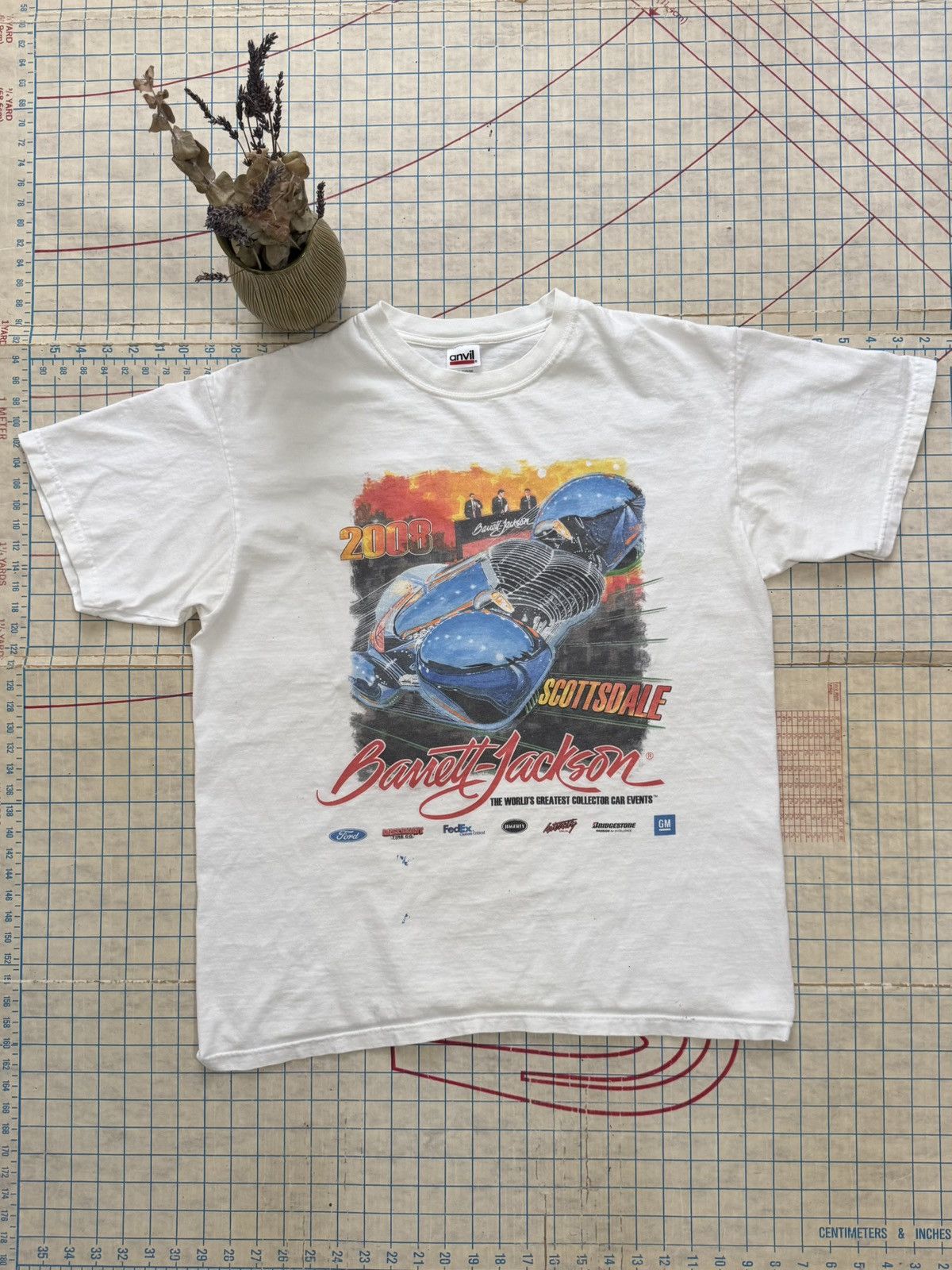 Vintage Barrett Jackson 2008 Classic Collector Car Graphic Tee Large Size US L / EU 52-54 / 3 - 1 Thumbnail