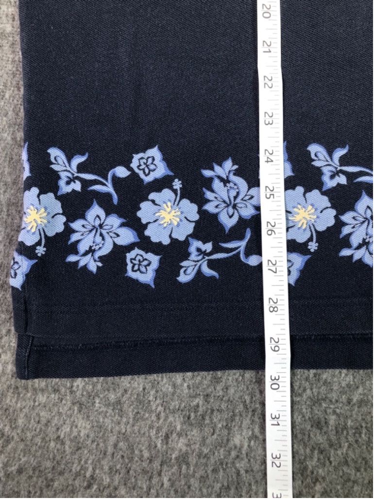 Tommy Hilfiger Tommy Hilfiger xl Hawaii wild flower blue polo shirt floral Size US XL / EU 56 / 4 - 4 Thumbnail