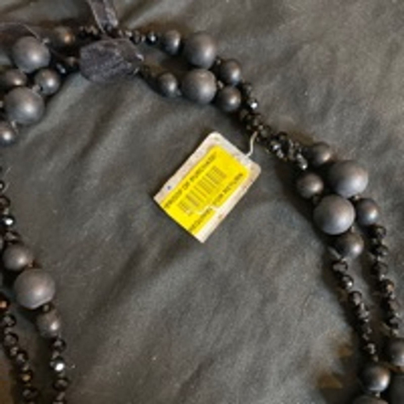 Other Vintage Black Multi-Layer Beaded Necklace Statement Jewelry Size ONE SIZE - 8 Thumbnail