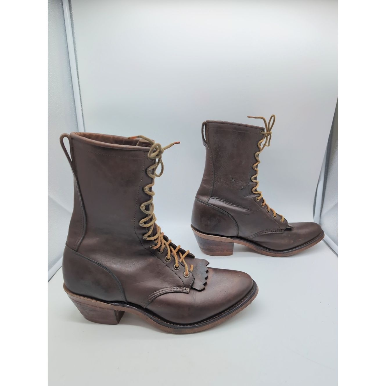 Chippewa Vintage Chippewa USA Sz 10.5 Roper Leather Boots Justin Hee Size US 10.5 / EU 43-44 - 6 Thumbnail