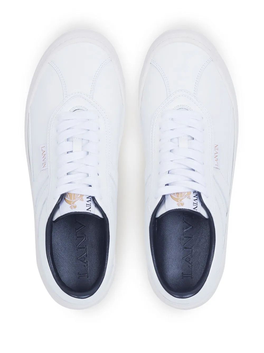 Lanvin oc11z0526 Leather Sneakers in White Size US 7.5 / EU 40-41 - 4 Thumbnail