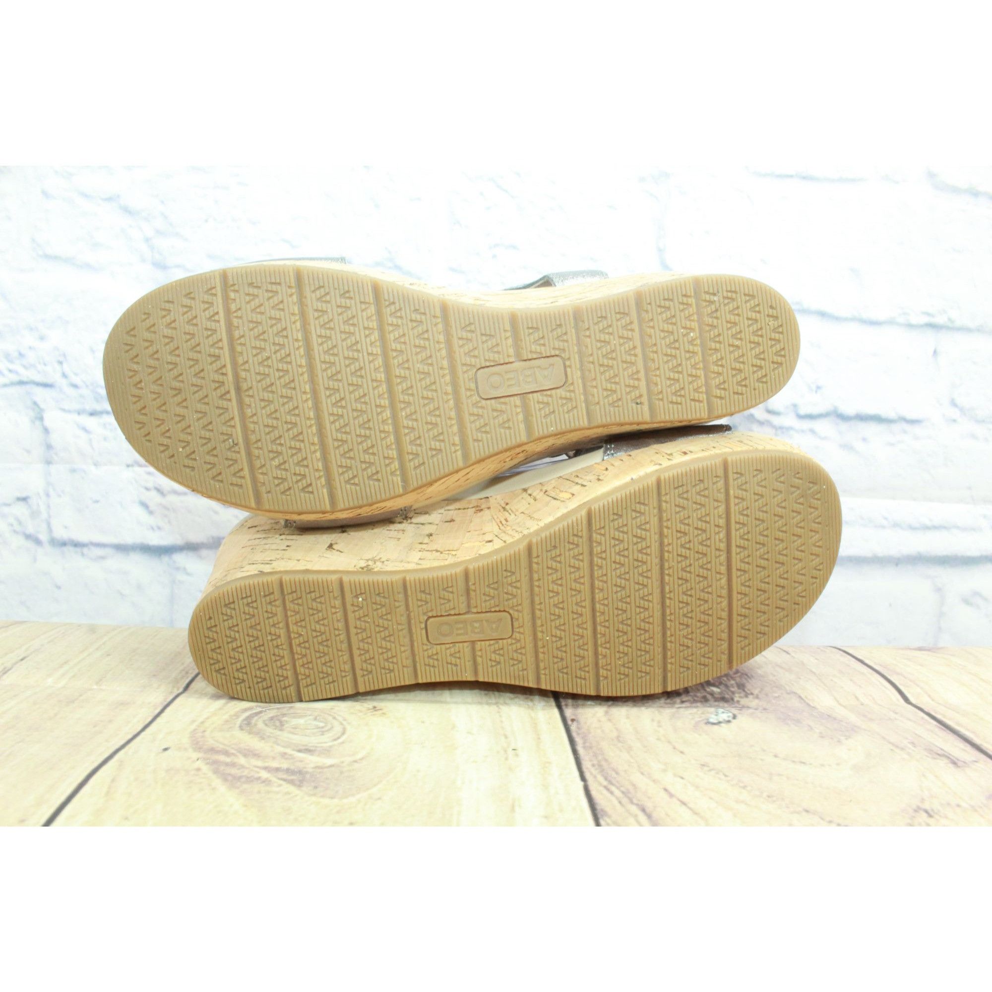 Leather × Other Abeo Cora Hook & Loop Casual Cork Wedge Sandals Size 6 Size US 6 / IT 36 - 9 Thumbnail