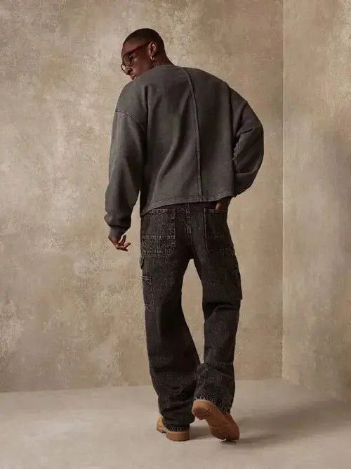 Jean Kasuga x Miho Skater Baggy Vintage 90s Jeans Denim Size US 32 / EU 48 - 3 Thumbnail