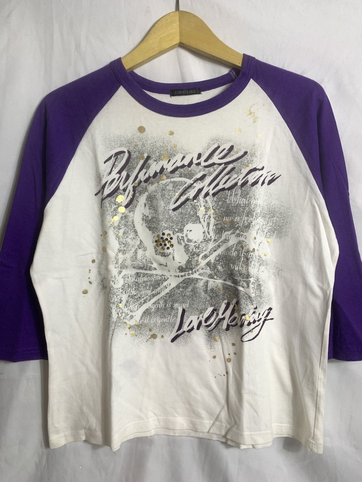 Japanese Brand Cornflake Skulls raglan shirt Size US M / EU 48-50 / 2 - 3 Thumbnail