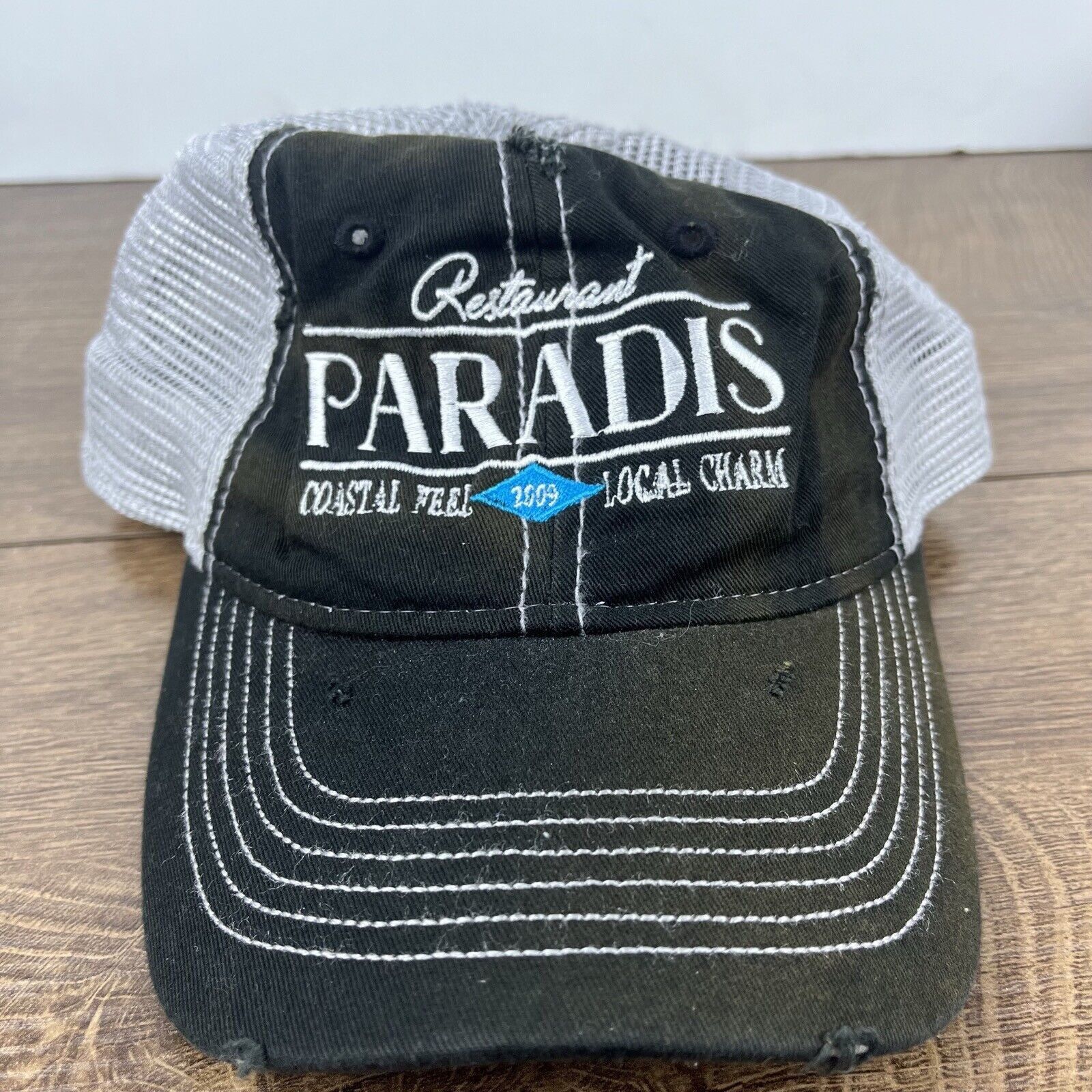 Other Paradis Hat Restaurant Costal Hat Adjustable Hat Black Hat A Size ONE SIZE - 5 Thumbnail