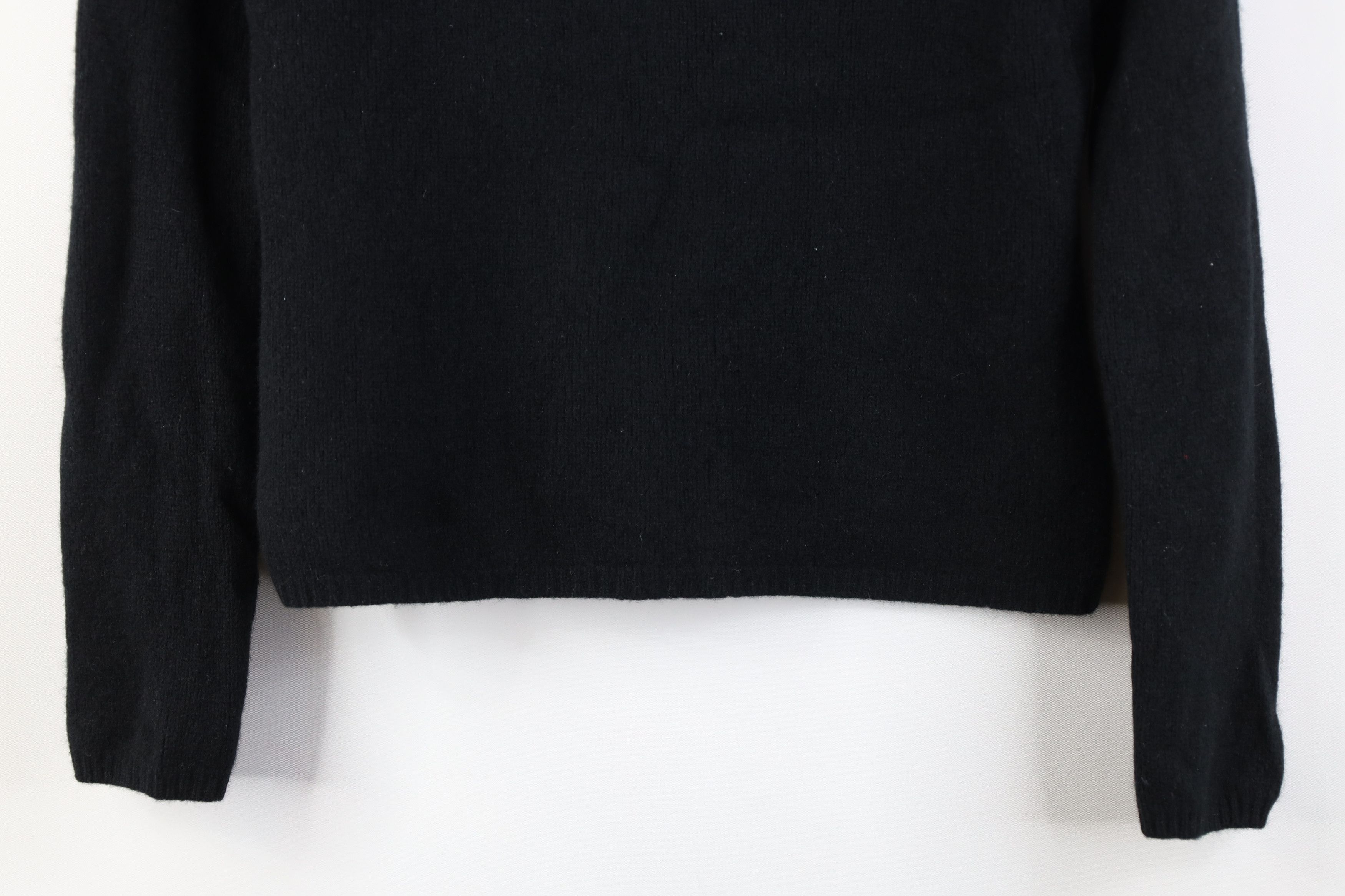 J.Crew Vintage Y2K J Crew Cropped Cashmere Knit Sweater Black Size M / US 6-8 / IT 42-44 - 3 Thumbnail