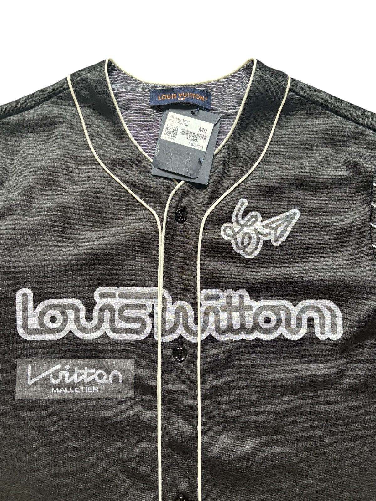 Louis Vuitton Louis Vuitton Black Baseball Jersey Size US M / EU 48-50 / 2 - 3 Thumbnail