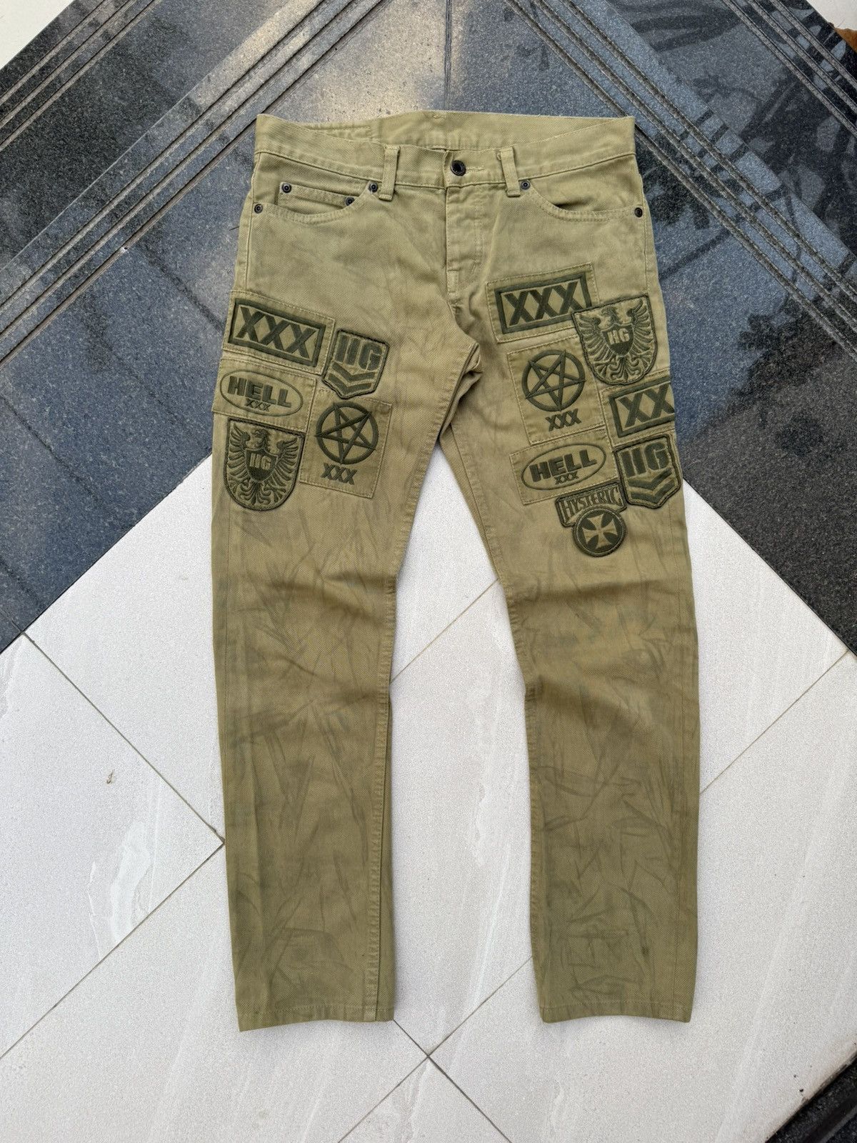 90’s HYSTERIC GLAMOUR RARE HELL STAR MULTILOGO VINTAGE PANTS