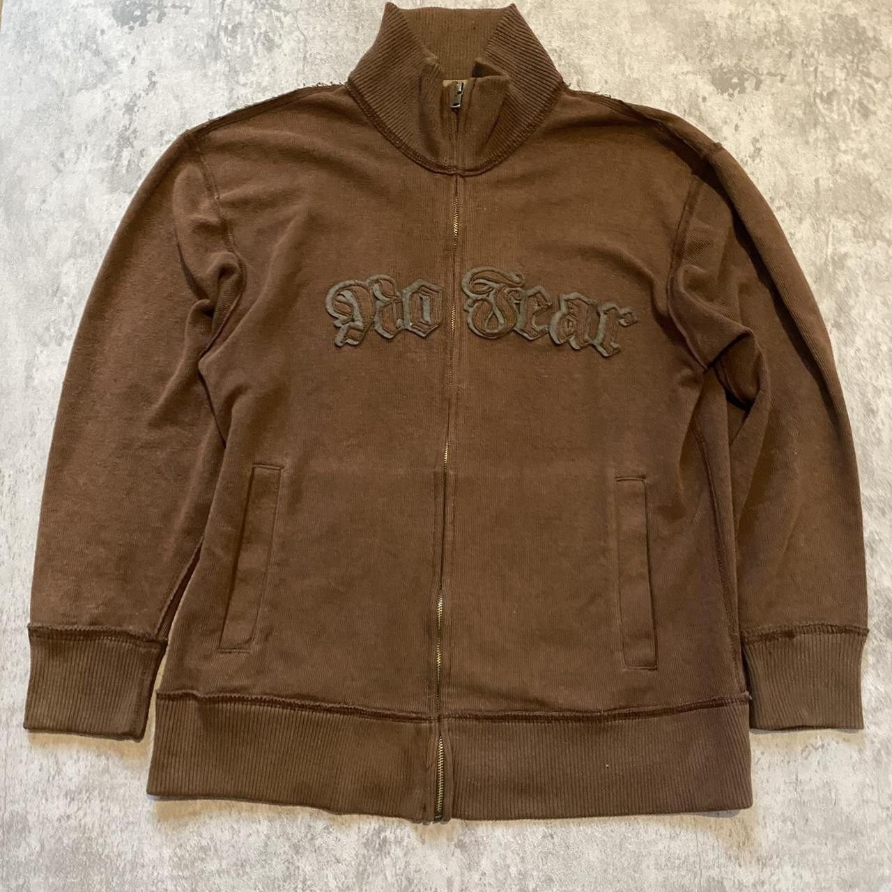 No Fear Brown No Fest Y2K zip-up #Y2KFashion Vintage Size US M / EU 48-50 / 2 - 1 Thumbnail