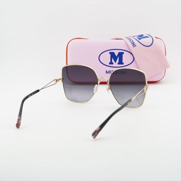 Missoni Missoni MIS 0052/S 0J5G 9O Sunglasses Gold Square Frame Size ONE SIZE - 10 Thumbnail