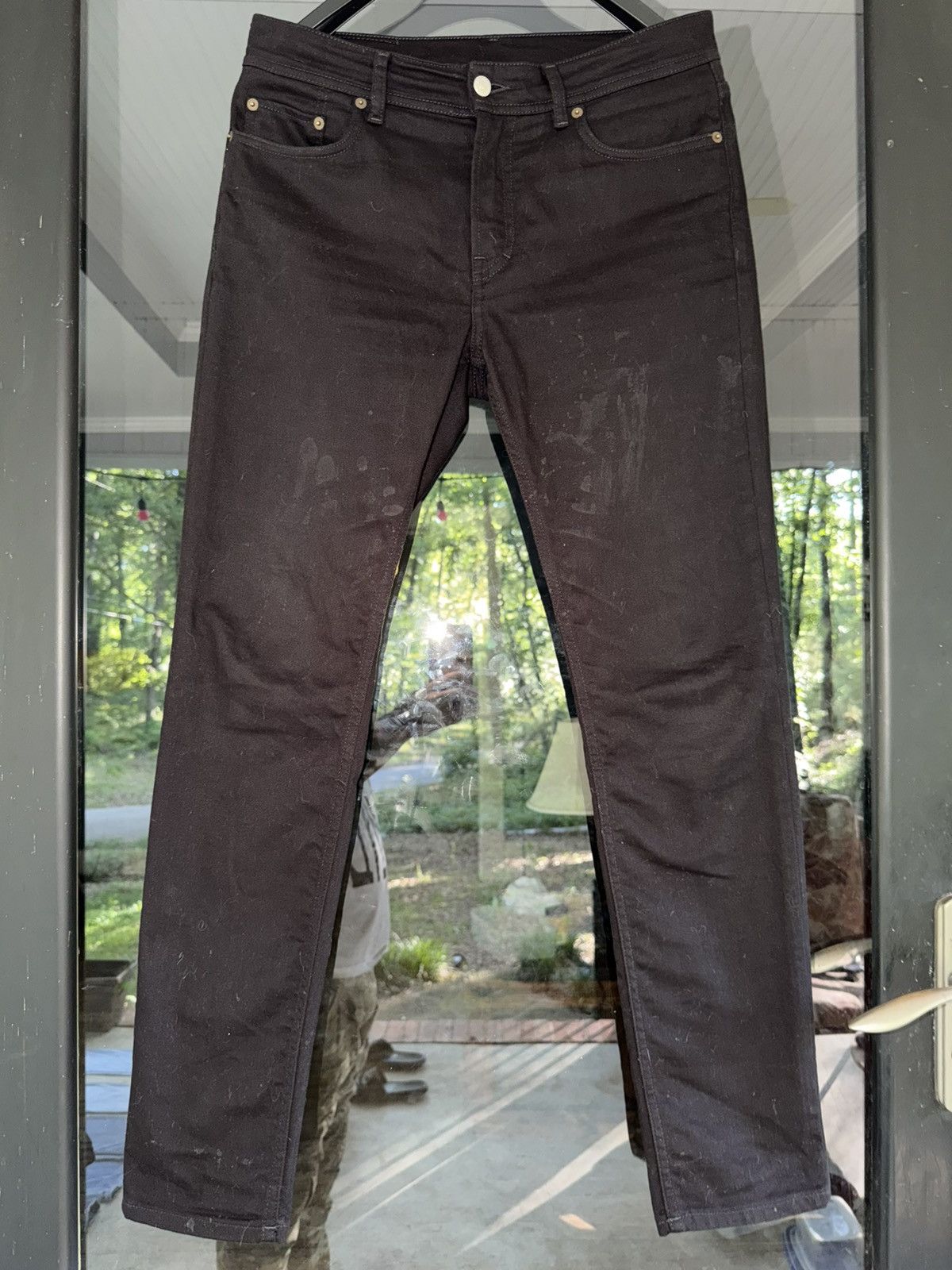Acne Studios North Stay Blk Black Patch Denim Jeans Size US 32 / EU 48 - 2 Thumbnail
