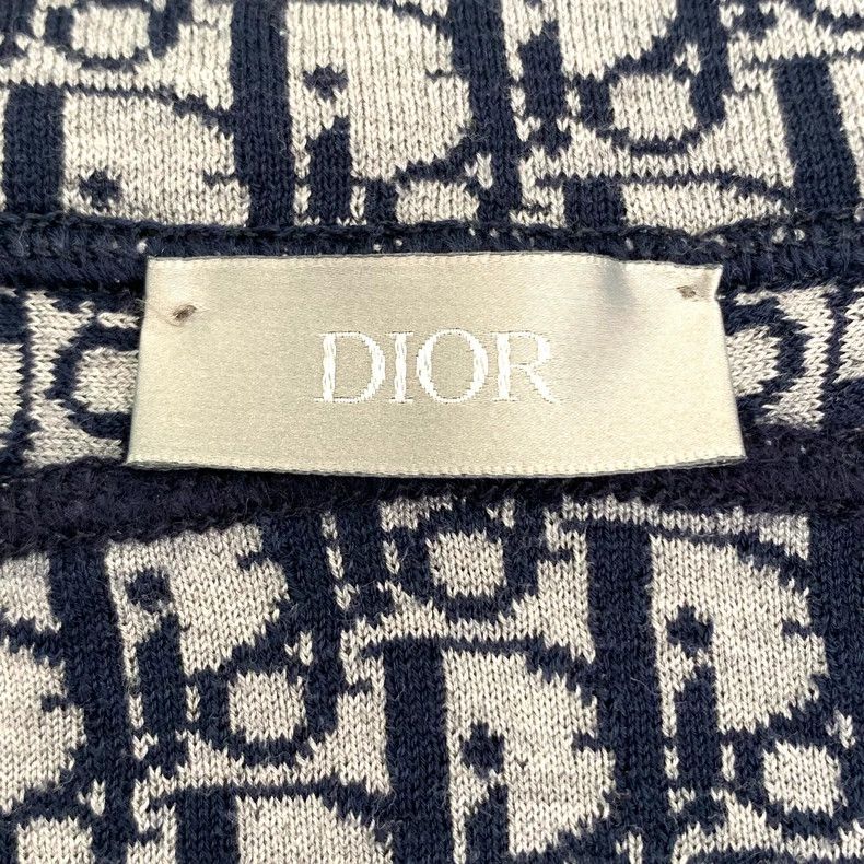 Dior Dior Blue inner old flower full print cotton mixed cashmere Size US M / EU 48-50 / 2 - 5 Thumbnail