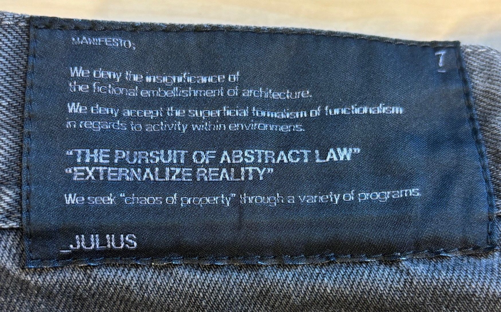 Julius GLITCH 477PAM17, Size 3 Size US 38 / EU 54 - 8 Thumbnail