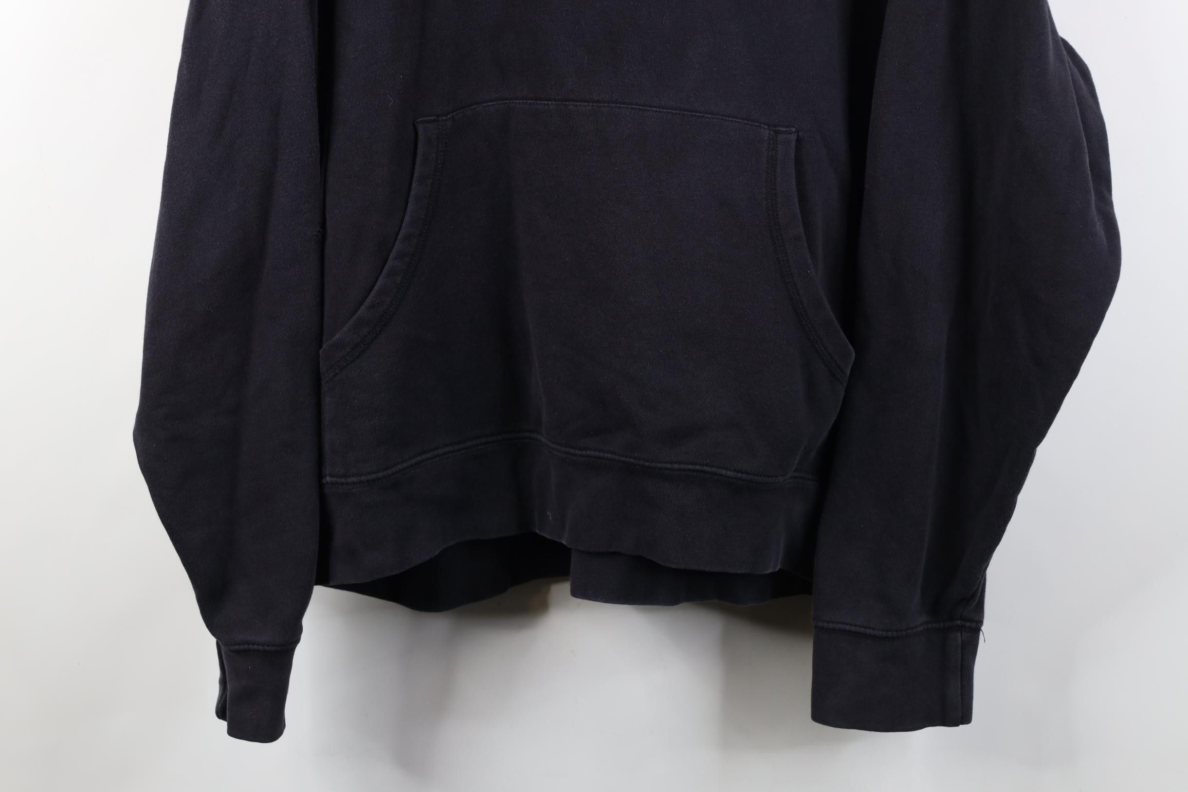 Vintage Vintage 90s Y2K Streetwear Blank Hoodie Sweatshirt Dark Blue Size US XXL / EU 58 / 5 - 3 Thumbnail
