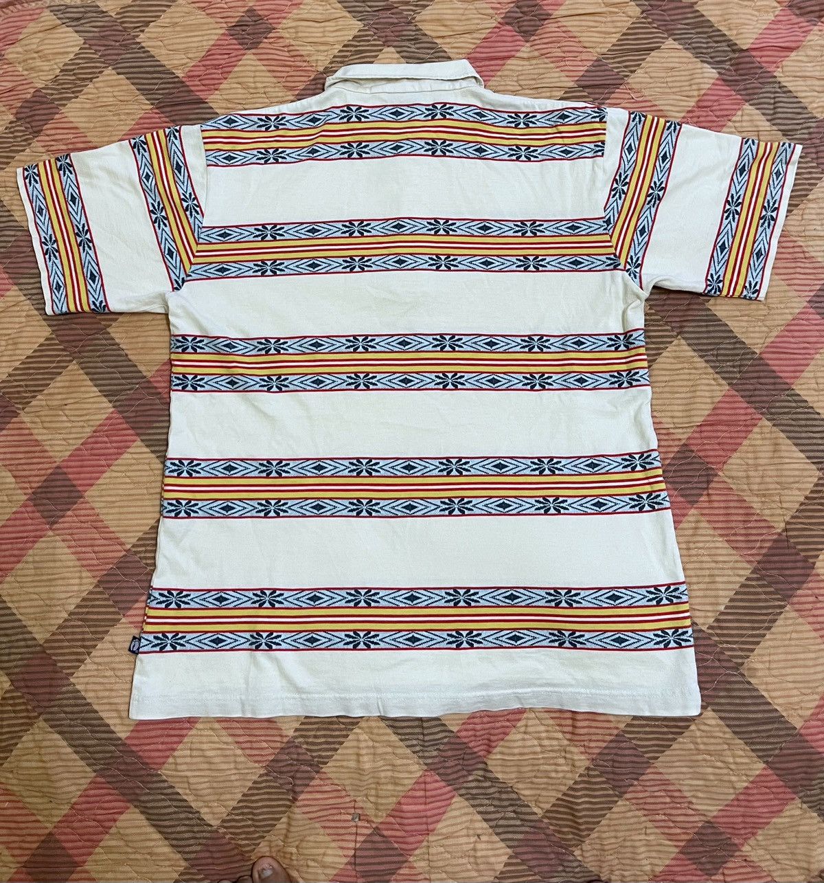 Hang Ten × Vintage Vintage Hang Ten Polo Shirt L Stripes Native Navajo Surfing Size US L / EU 52-54 / 3 - 10 Thumbnail