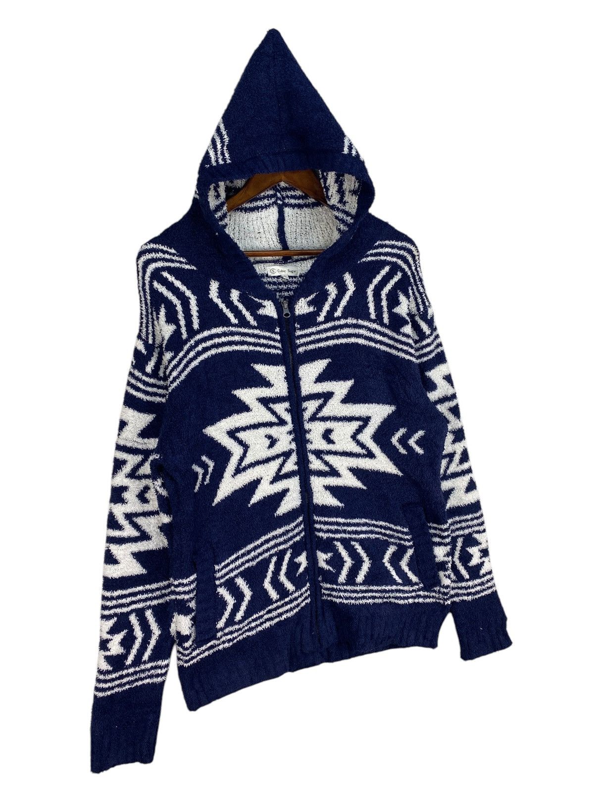 Designer × Japanese Brand × Vintage 🔥RARE🔥VINTAGE CUBIC SUGAR NAVAJO HOODIE Size US L / EU 52-54 / 3 - 2 Thumbnail