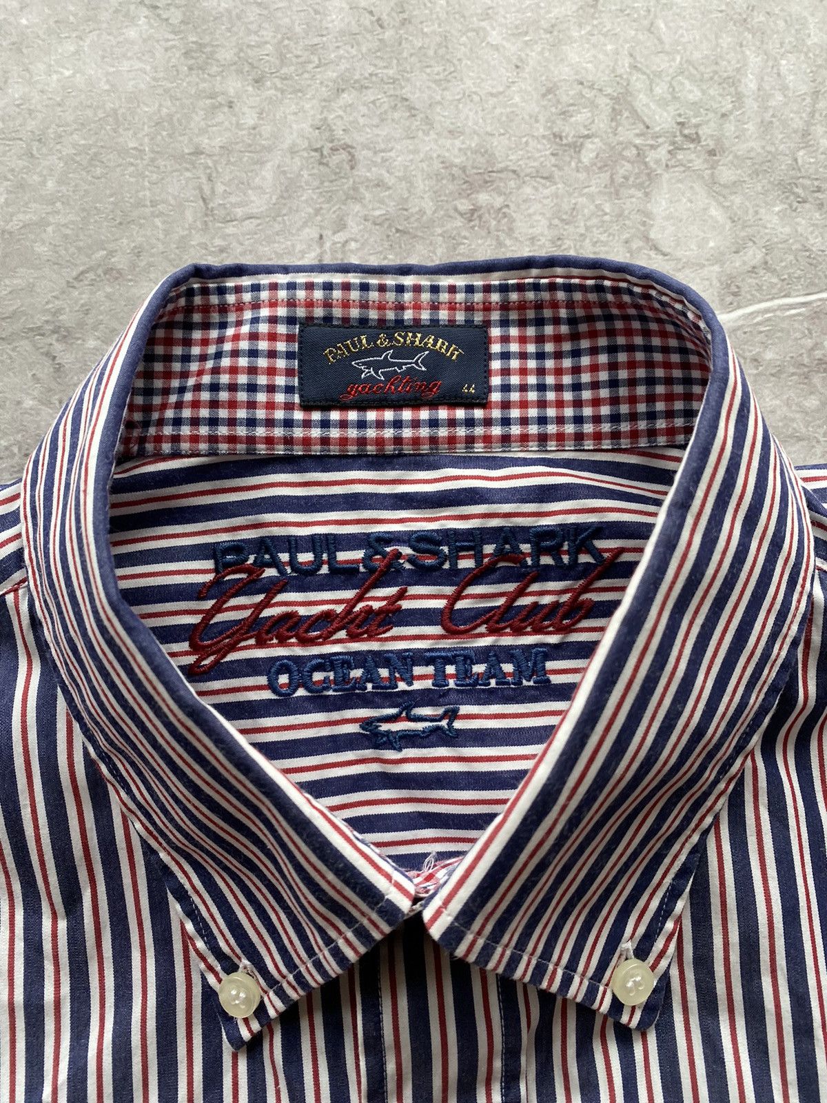Paul & Shark Paul & Shark Yachting Geometric Shirt Button Ocean Team Size US XL / EU 56 / 4 - 8 Thumbnail