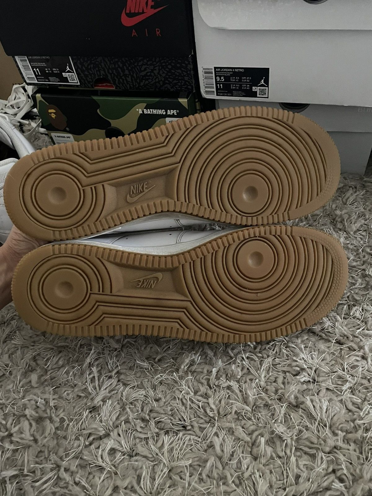 Nike Nike Air Force 1 Gum Bottom Size US 12 / EU 45 - 7 Thumbnail