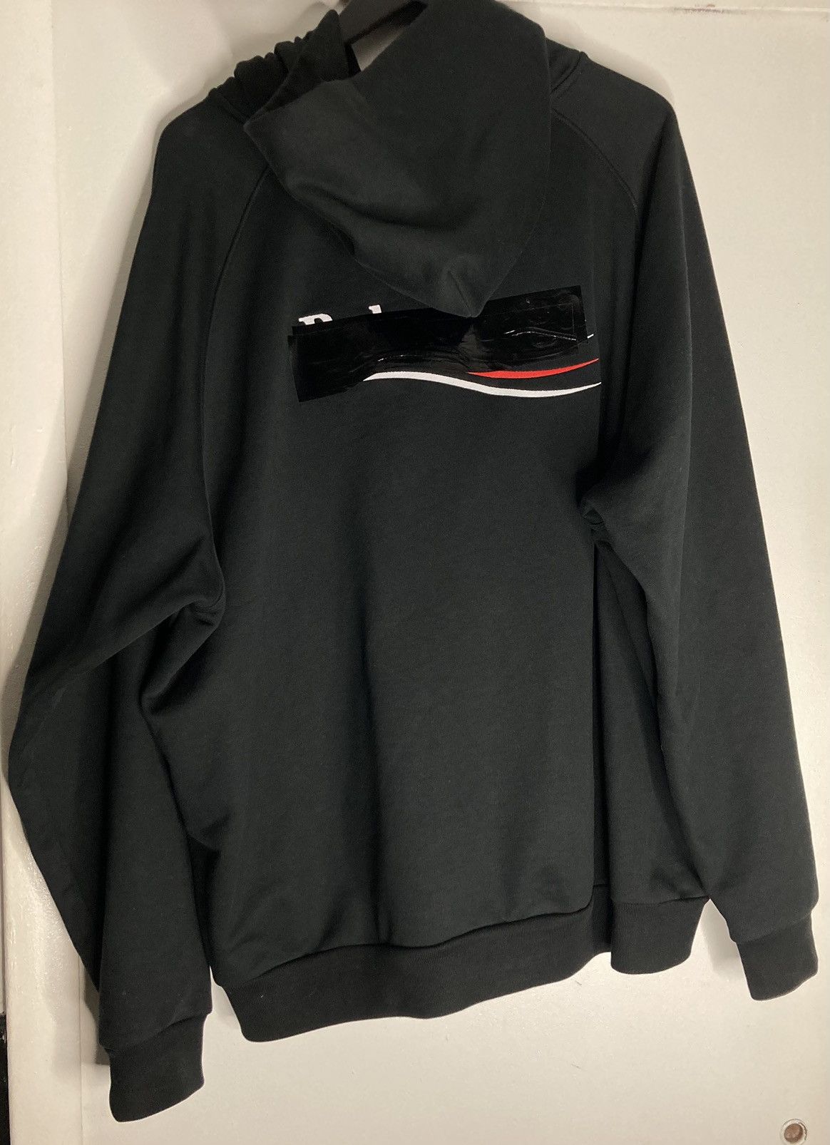 Balenciaga Balenciaga Plain Gaffer Tape Hoodie Size US M / EU 48-50 / 2 - 2 Thumbnail