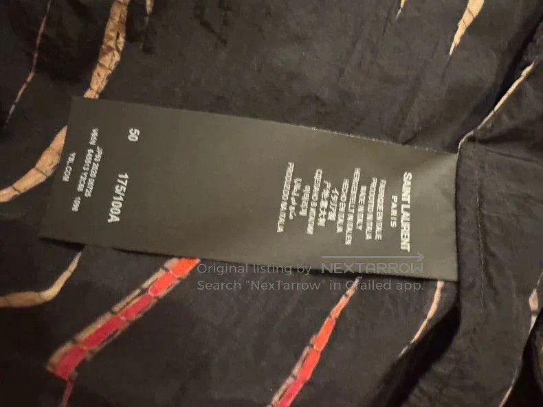 Saint Laurent Paris Saint Laurent Striped Hooded Jacket. Size US L / EU 52-54 / 3 - 4 Thumbnail
