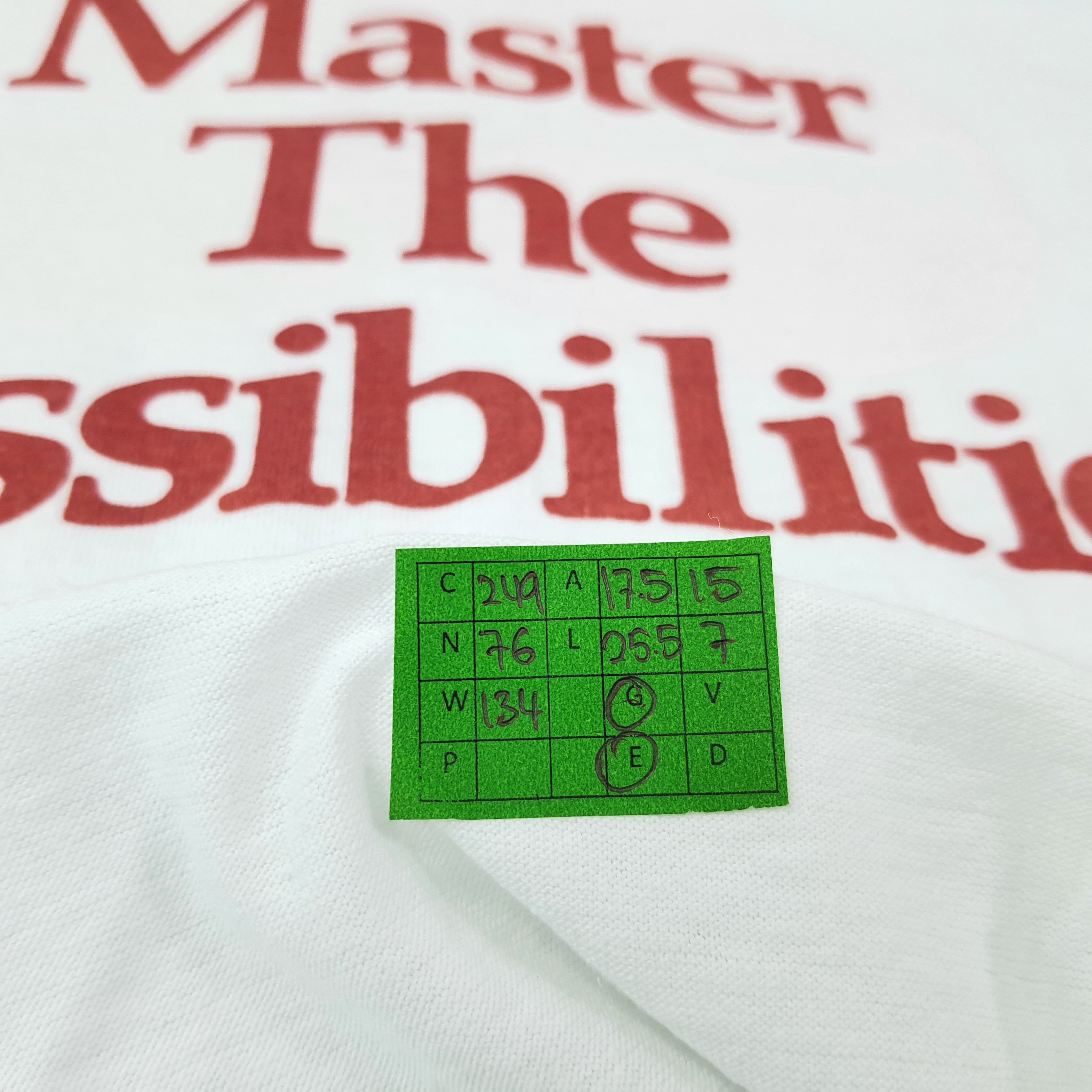 Vintage Vintage Master Card Master the Possibilities Tshirt C249N76 Size US S / EU 44-46 / 1 - 8 Thumbnail