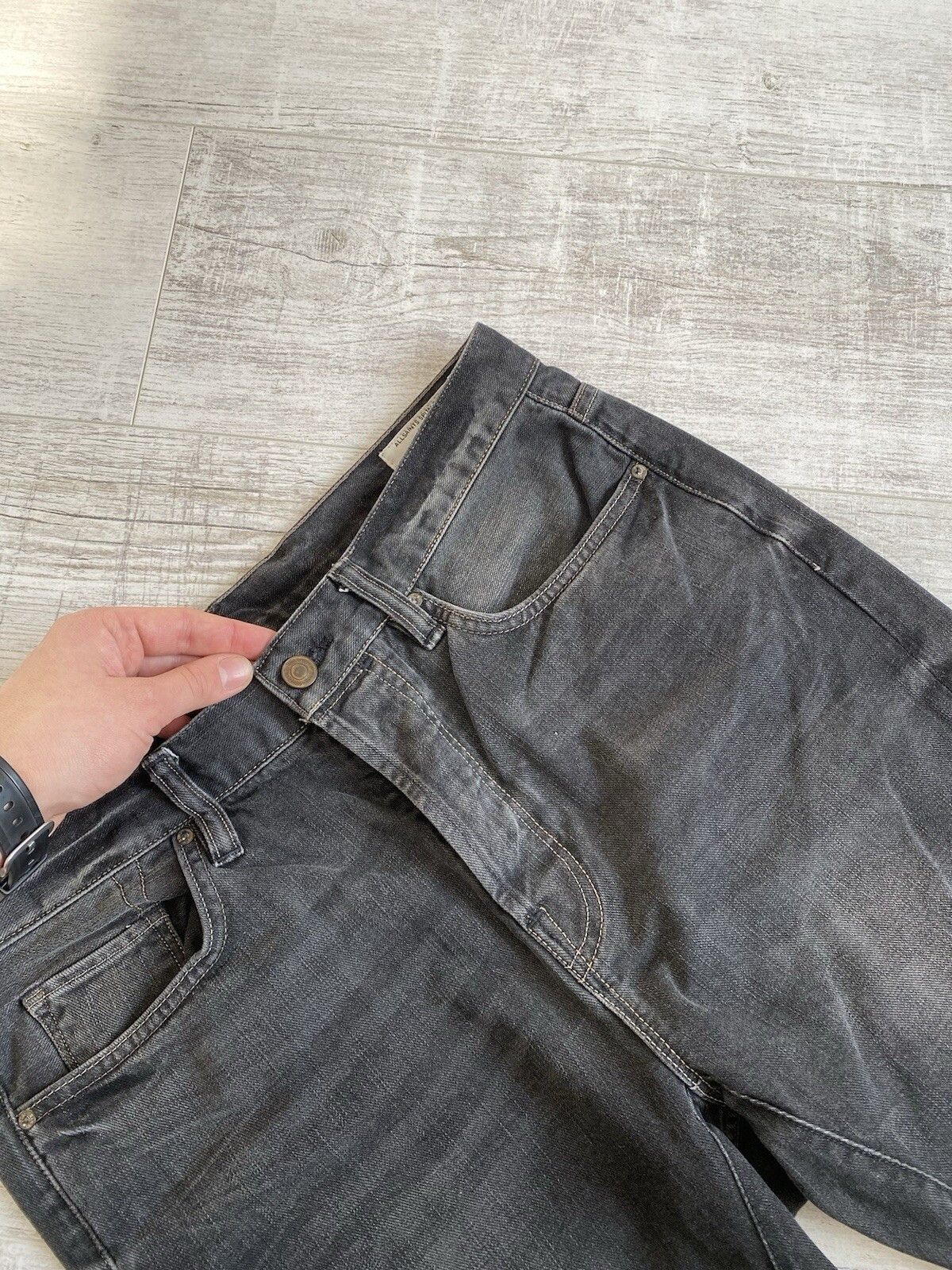 Allsaints Allsaints Washed Denim Ashtray Jeans Pants Size US 30 / EU 46 - 4 Thumbnail