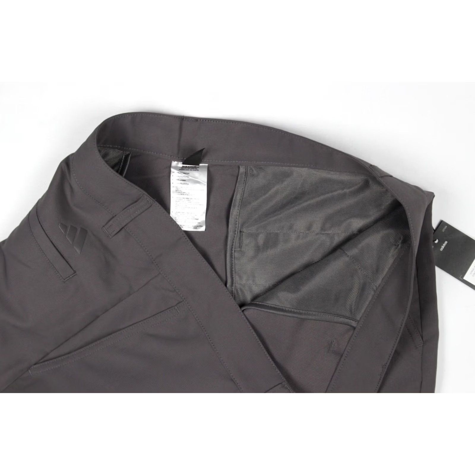Adidas Adidas Men’s Woven Cargo Shorts 38 x 8" Inseam Charcoal Black Solid Front Zip Pockets Cargo Drawer Pocket Mens Shorts Size US 38 / EU 54 - 5 Thumbnail