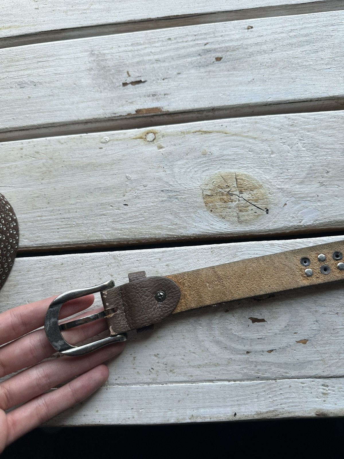 Japanese Brand × Vintage 🚨Vintage Crazy Metal Belt Drip Japanese Hype bb Simon Size ONE SIZE - 7 Thumbnail